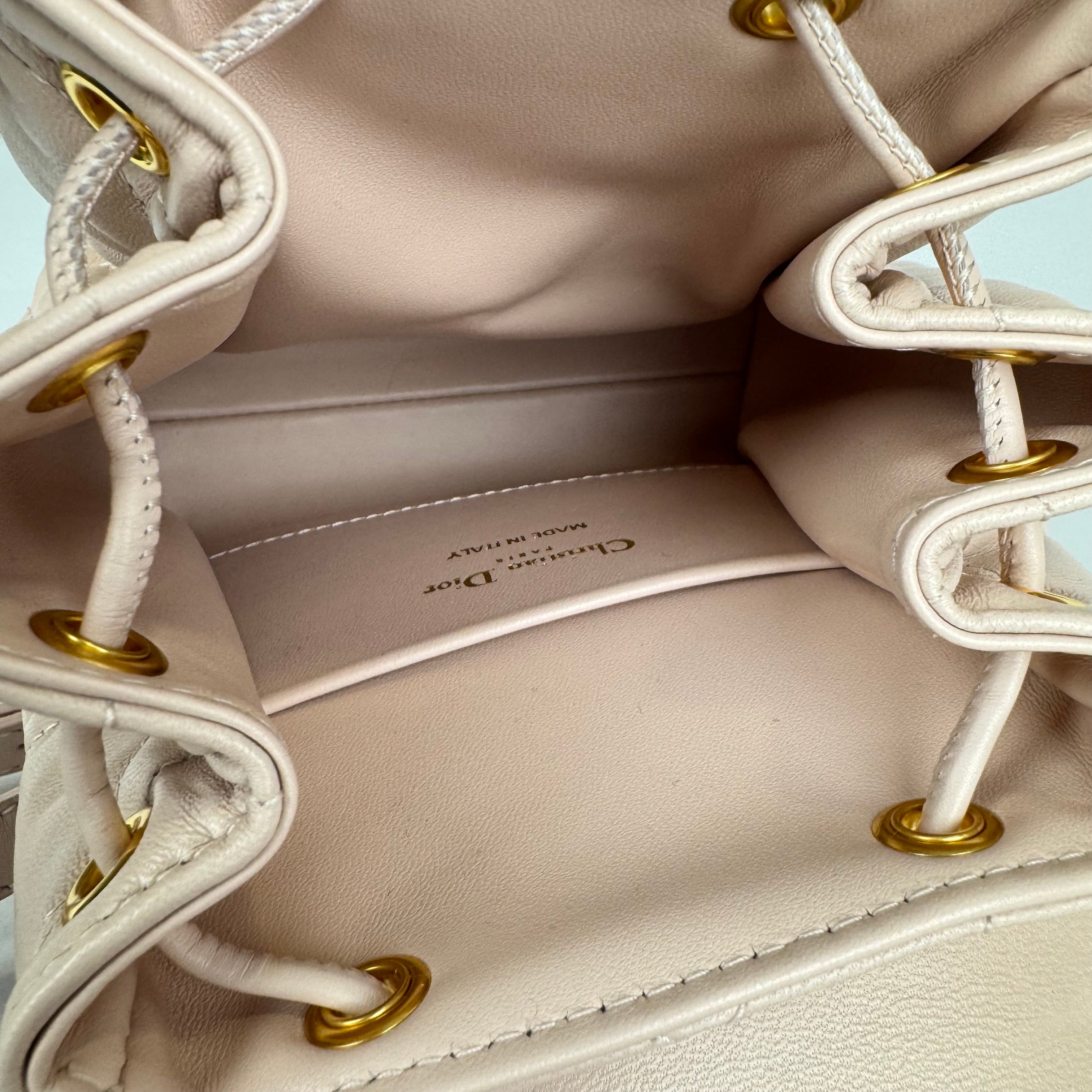PRE OWNED- Small Dior Caro Backpack