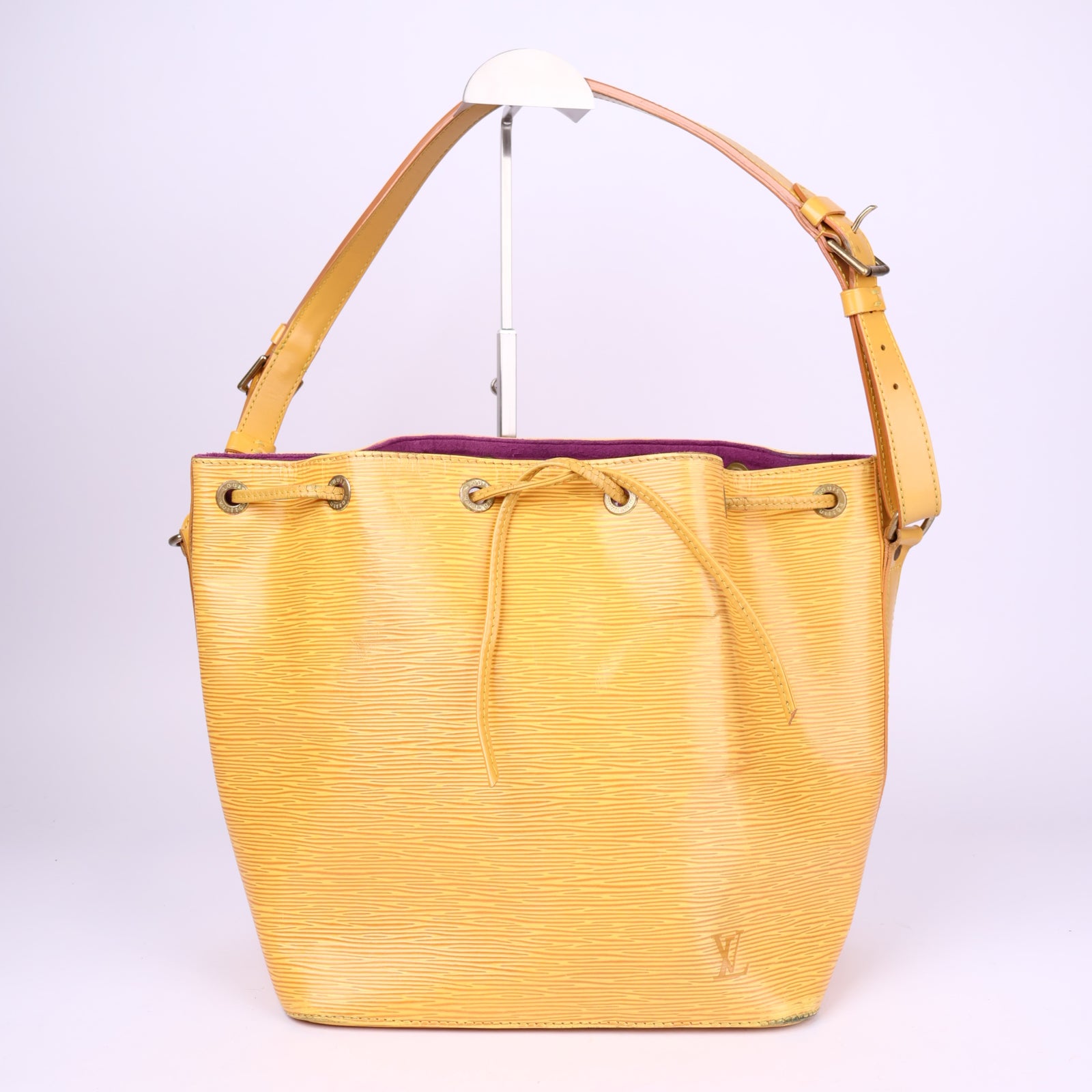 J3703-LOUIS VUITTON Epi Petit Noe Shoulder Bag Yellow - Pre Owned