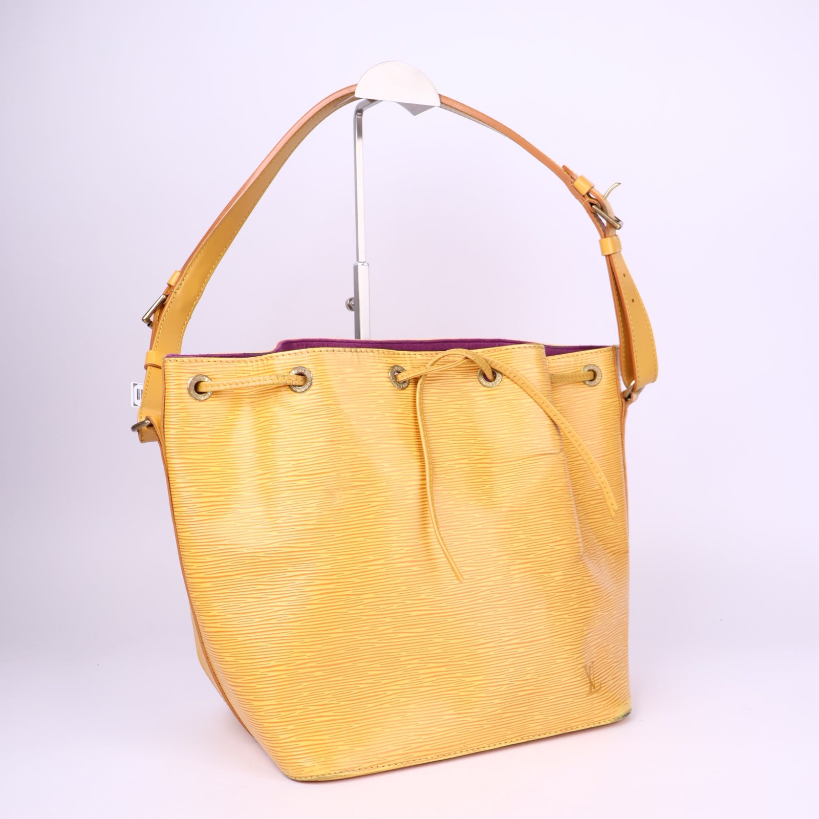 J3703-LOUIS VUITTON Epi Petit Noe Shoulder Bag Yellow - Pre Owned