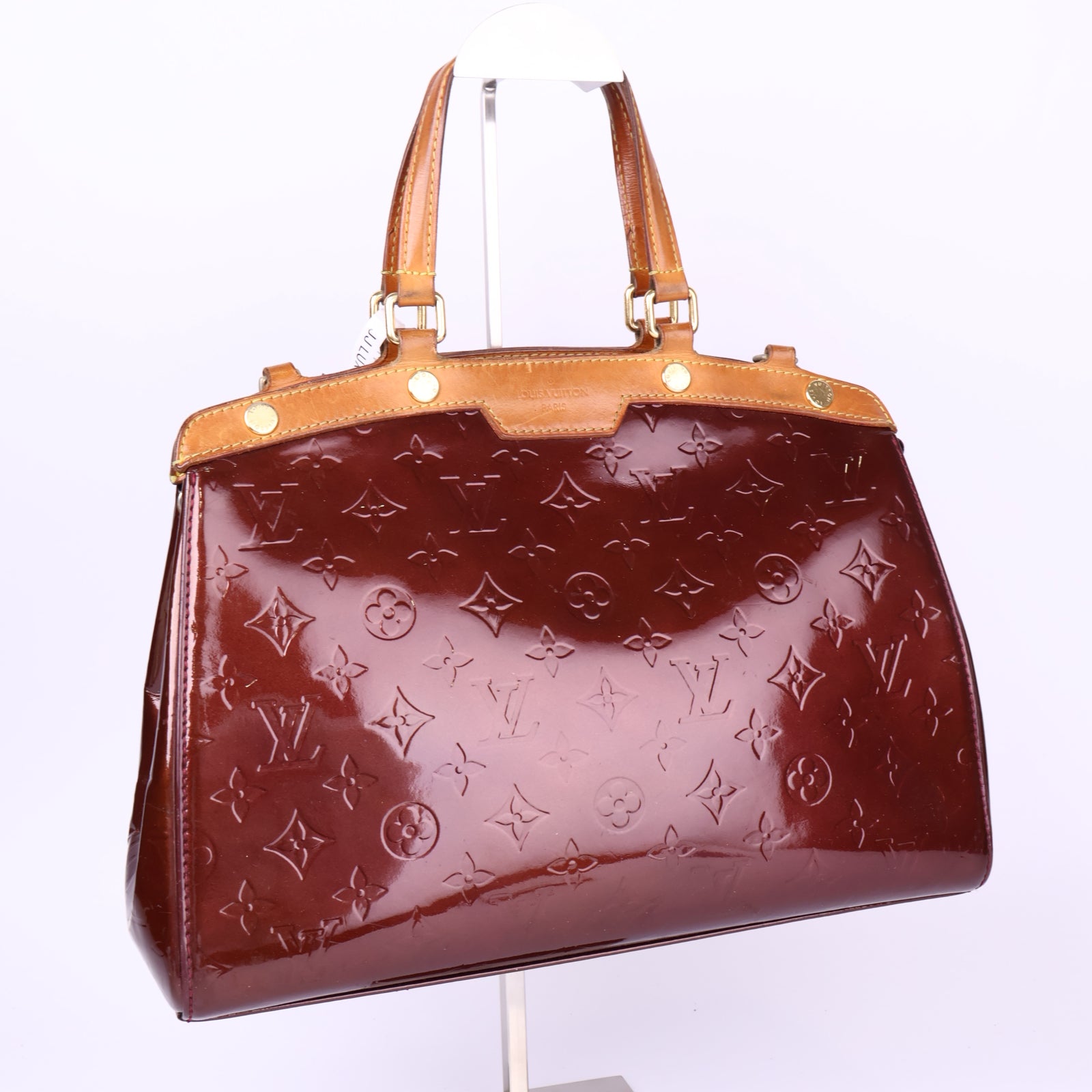 J3691-Louis Vuitton Monogram Embossed Bréa Leather Handbag - Pre Owned