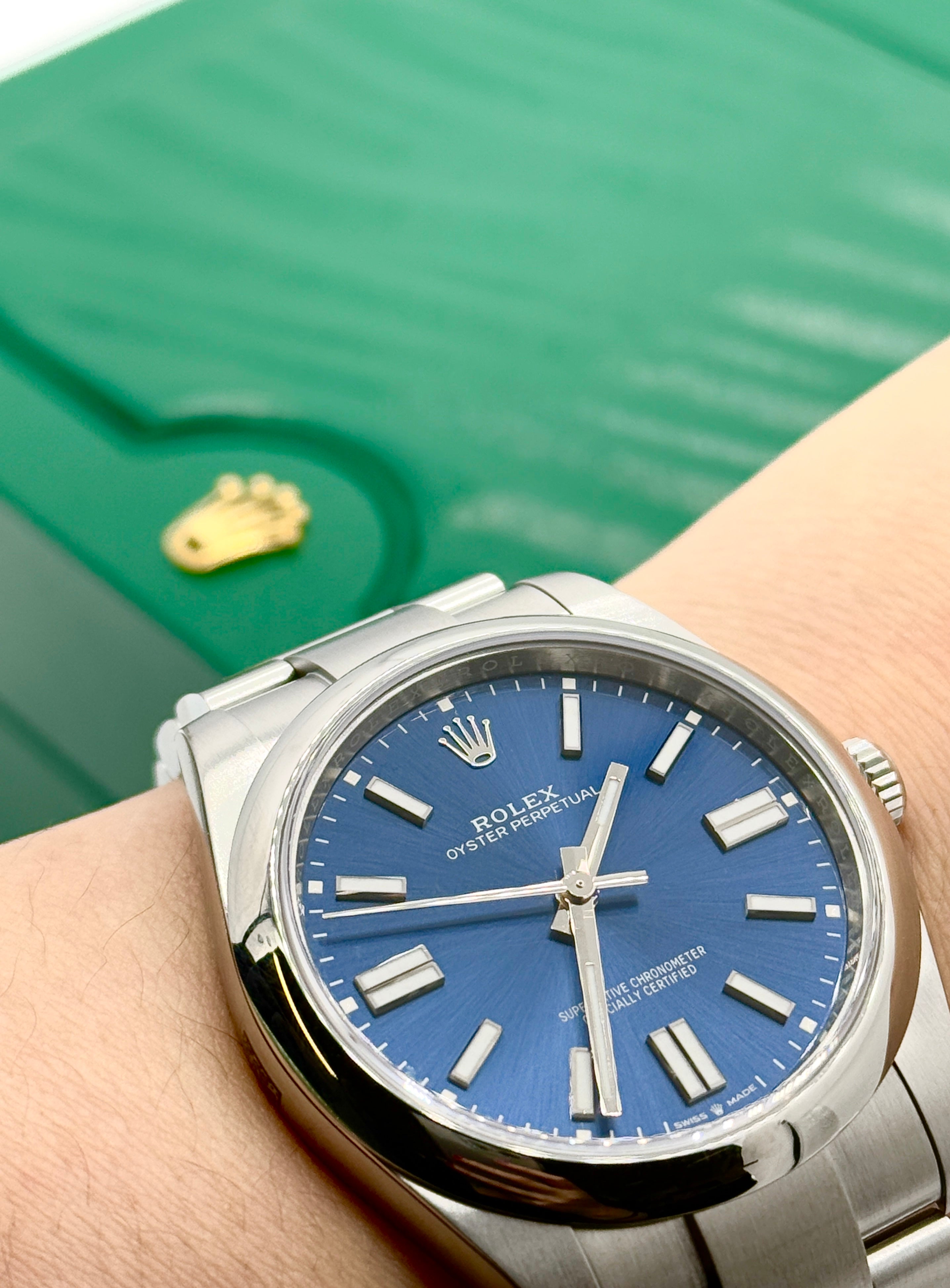 Rolex Oyster Perpetual Blue 41mm 124300