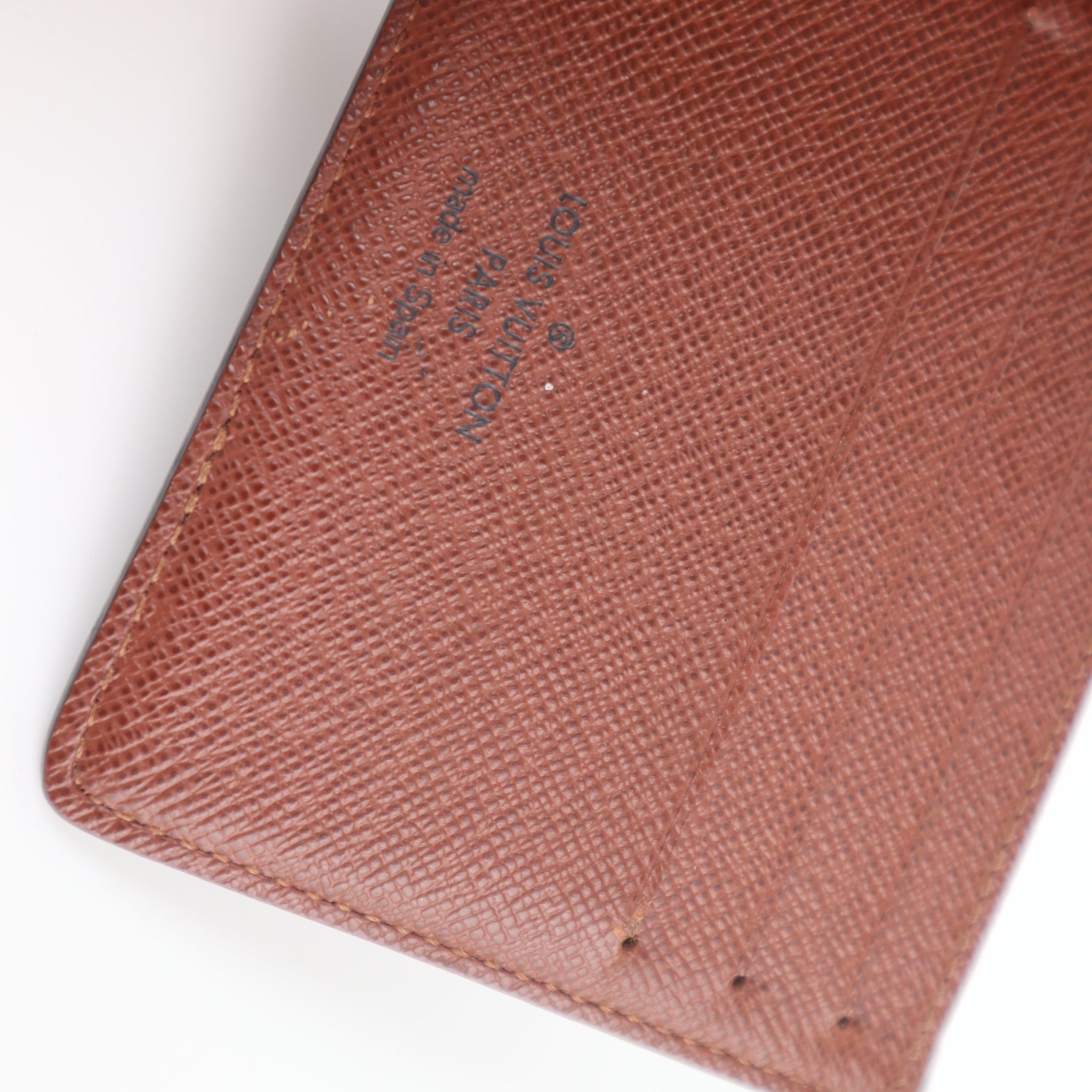 C1939 Louis Vuitton Wallet Monogram Billfold with 9 Credit Card Slots Wallet | Pre-Owned Very Good Red Monogram Canvas