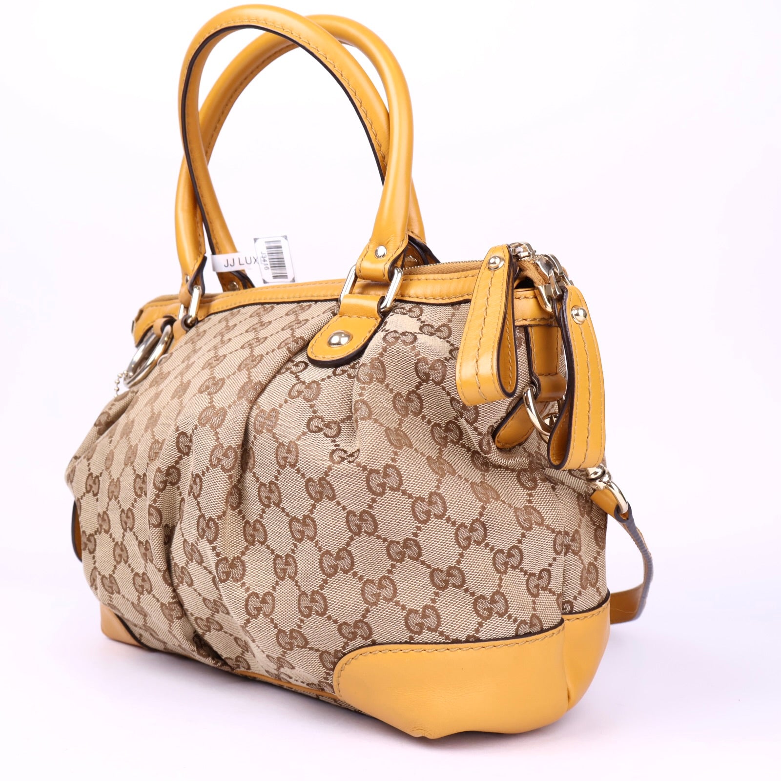 J3416 Gucci GG Canvas Sukey Satchel- Pre Owned