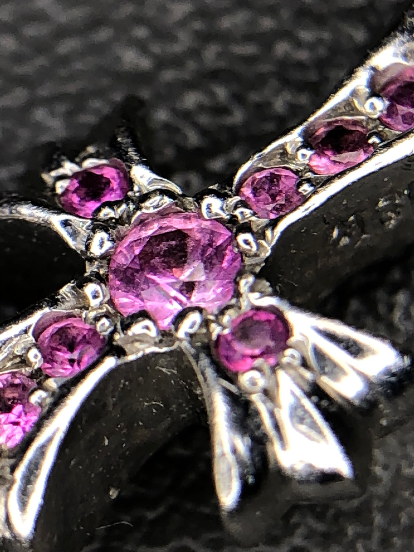 Chrome Hearts Pendant Pink Sapphire White Gold