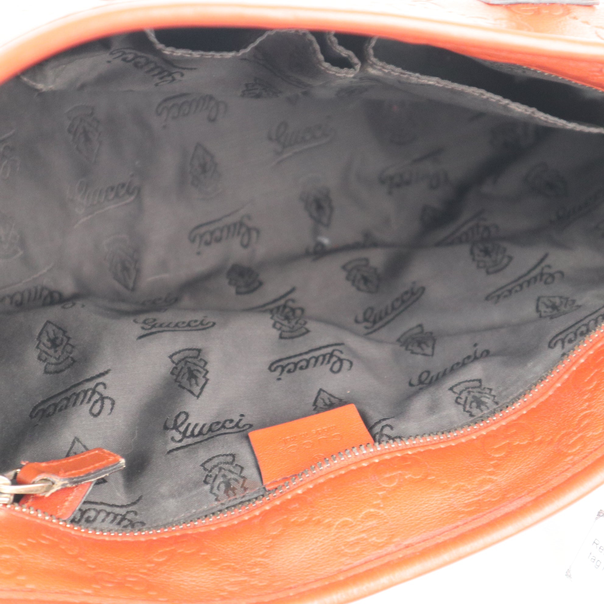C1949 Gucci Tote Bag Orange Guccissima Leather Small Shopper Tote | Pre-Owned Excellent Orange Guccissima Leather