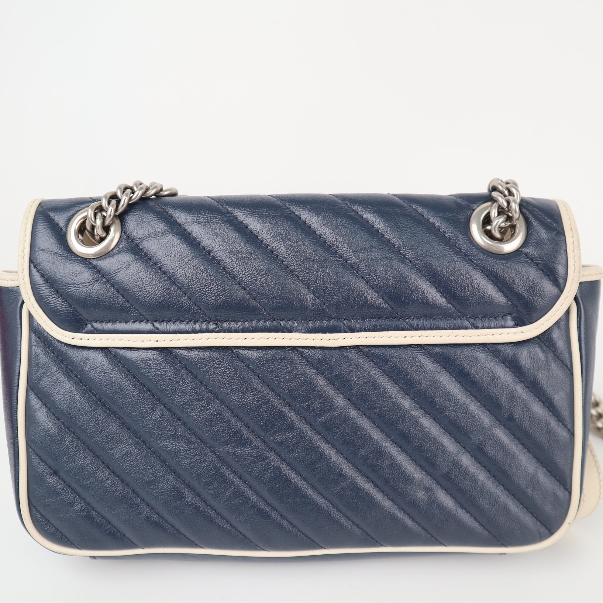 C1953 Louis Vuitton Shoulder Bag Double G Marmont Small Blue Shoulder Bags | Pre-Owned Excellent Blue GG