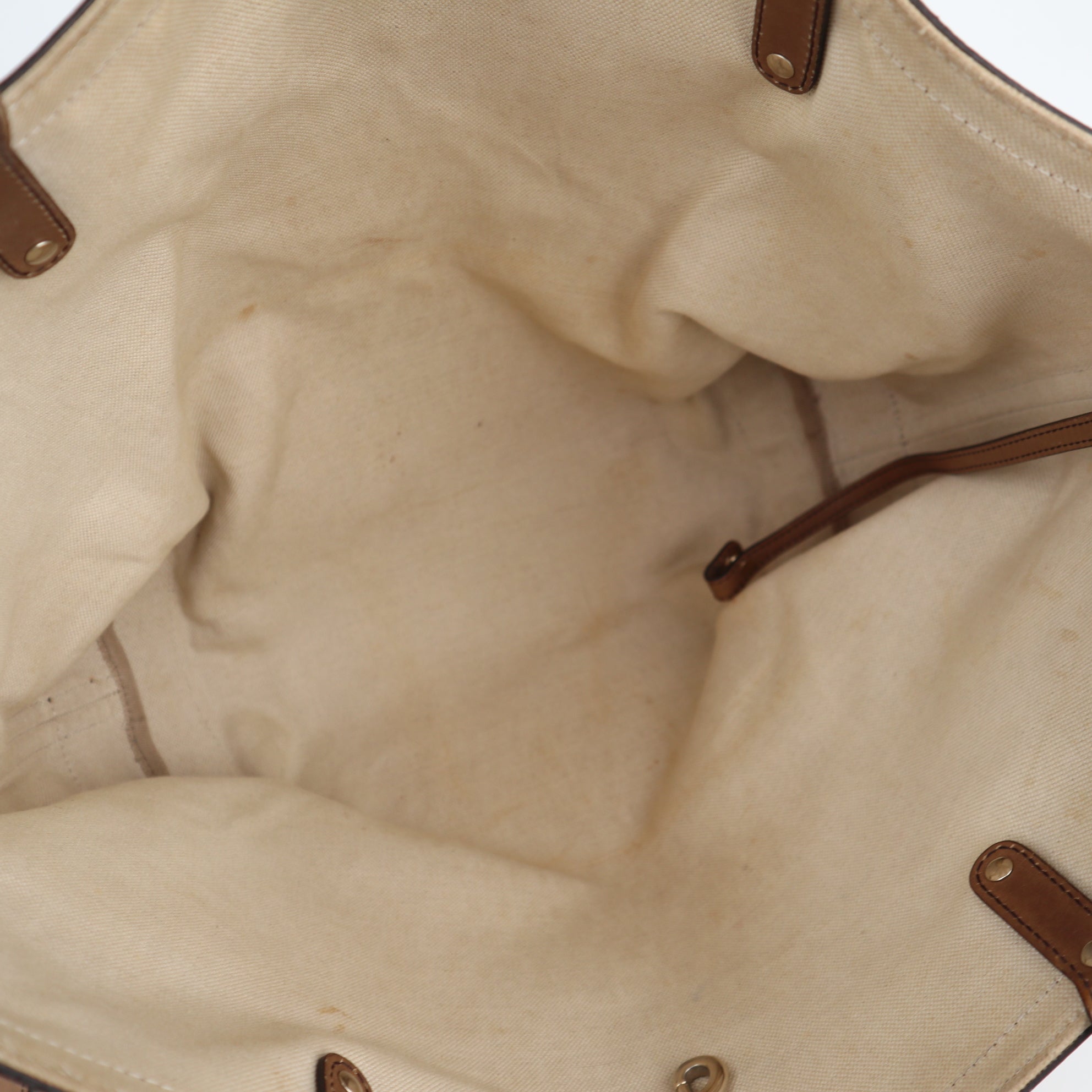 C1955 Gucci Tote Bag GG Tote Bag In With Pouch | Pre-Owned Very Good Brown Canvas GG Monogram