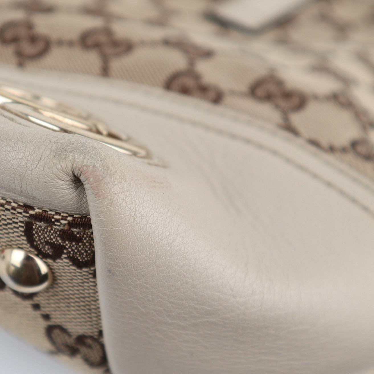C1957 Gucci Tote Bag New Britt GG Pattern | Pre-Owned Excellent GG Monogram