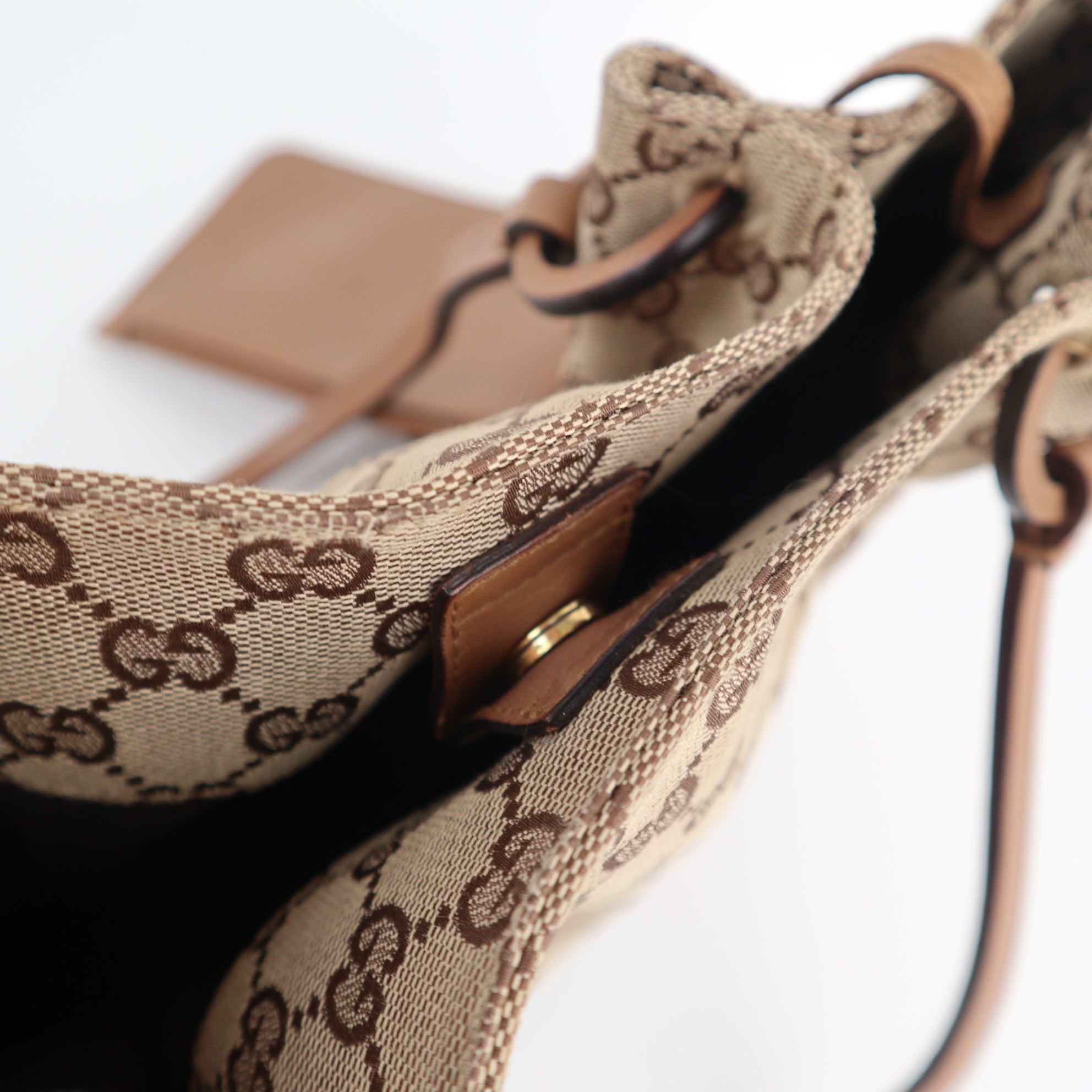 C1959 Gucci Tote Bag GG | Pre-Owned Excellent Beige Canvas and Leather GG Monogram