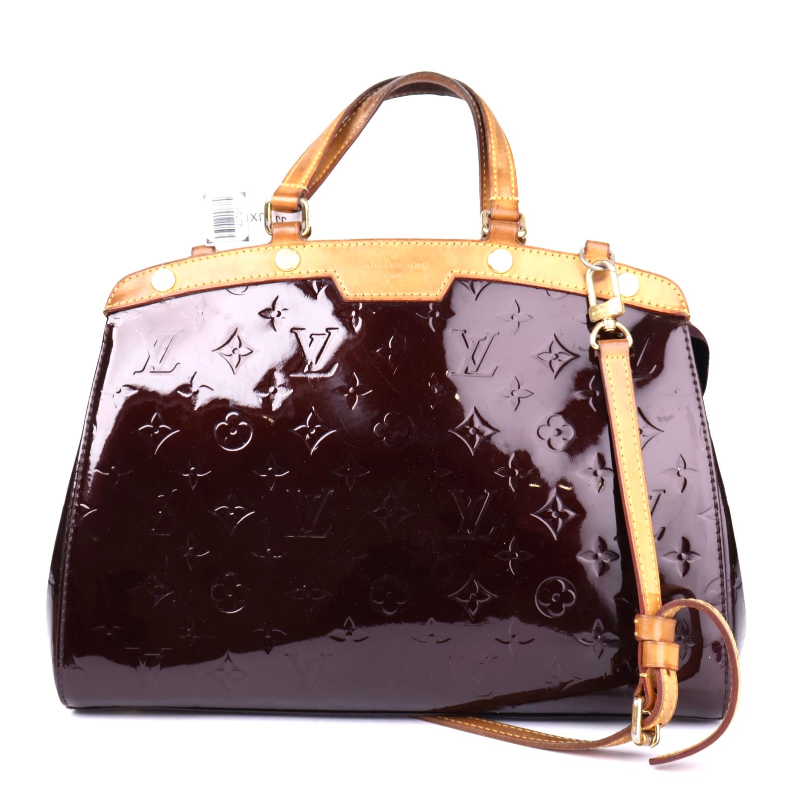 J3728 Louis Vuitton Monogram Vernis Brea MM Satchel- Pre Owned