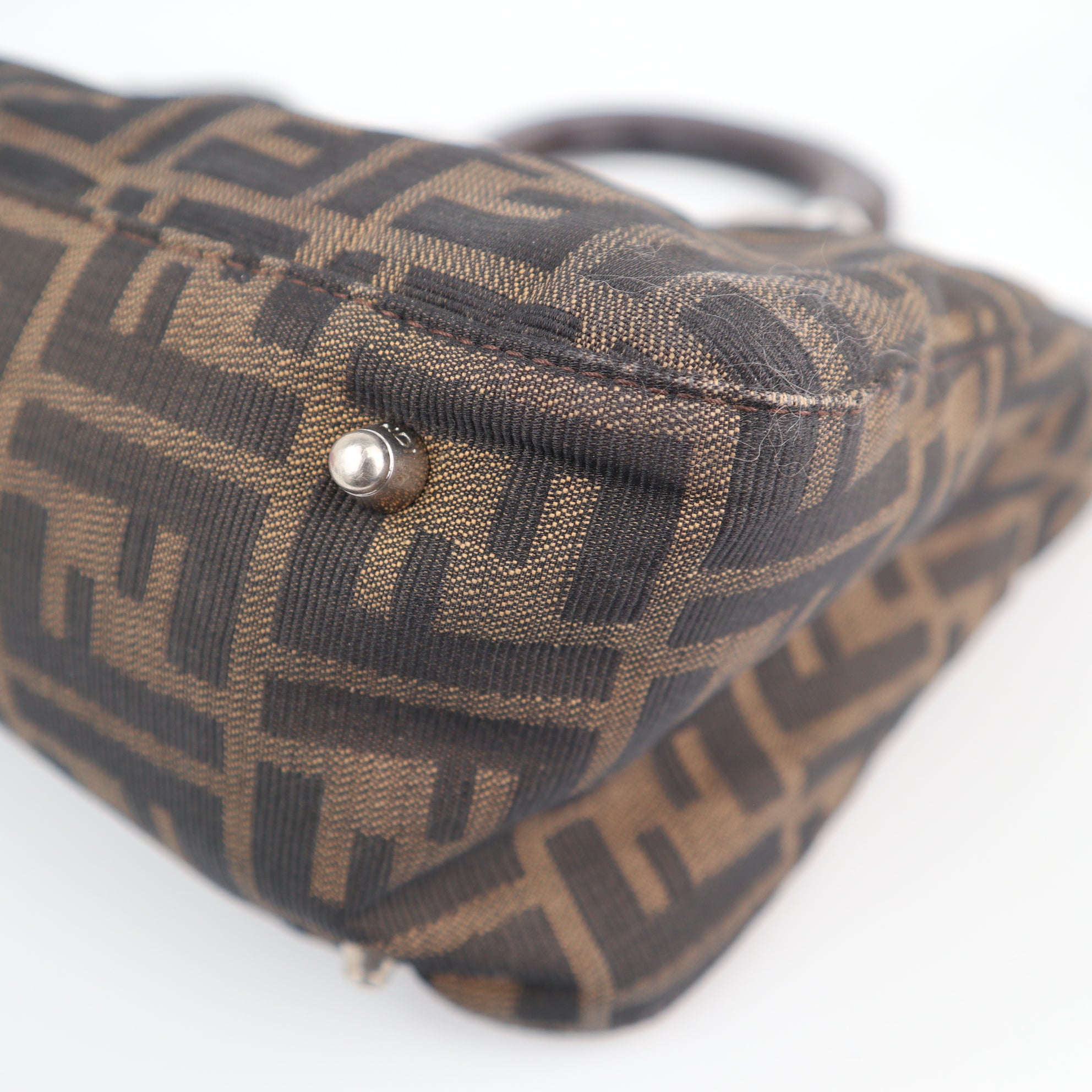 C1966 Fendi Top Handle Bag Zucca | Pre-Owned Very Good Canvas Zucca
