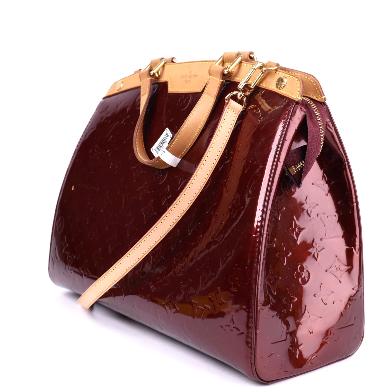 J3439 Louis Vuitton Monogram Embossed Bréa Leather Handbag GM- Pre Owned
