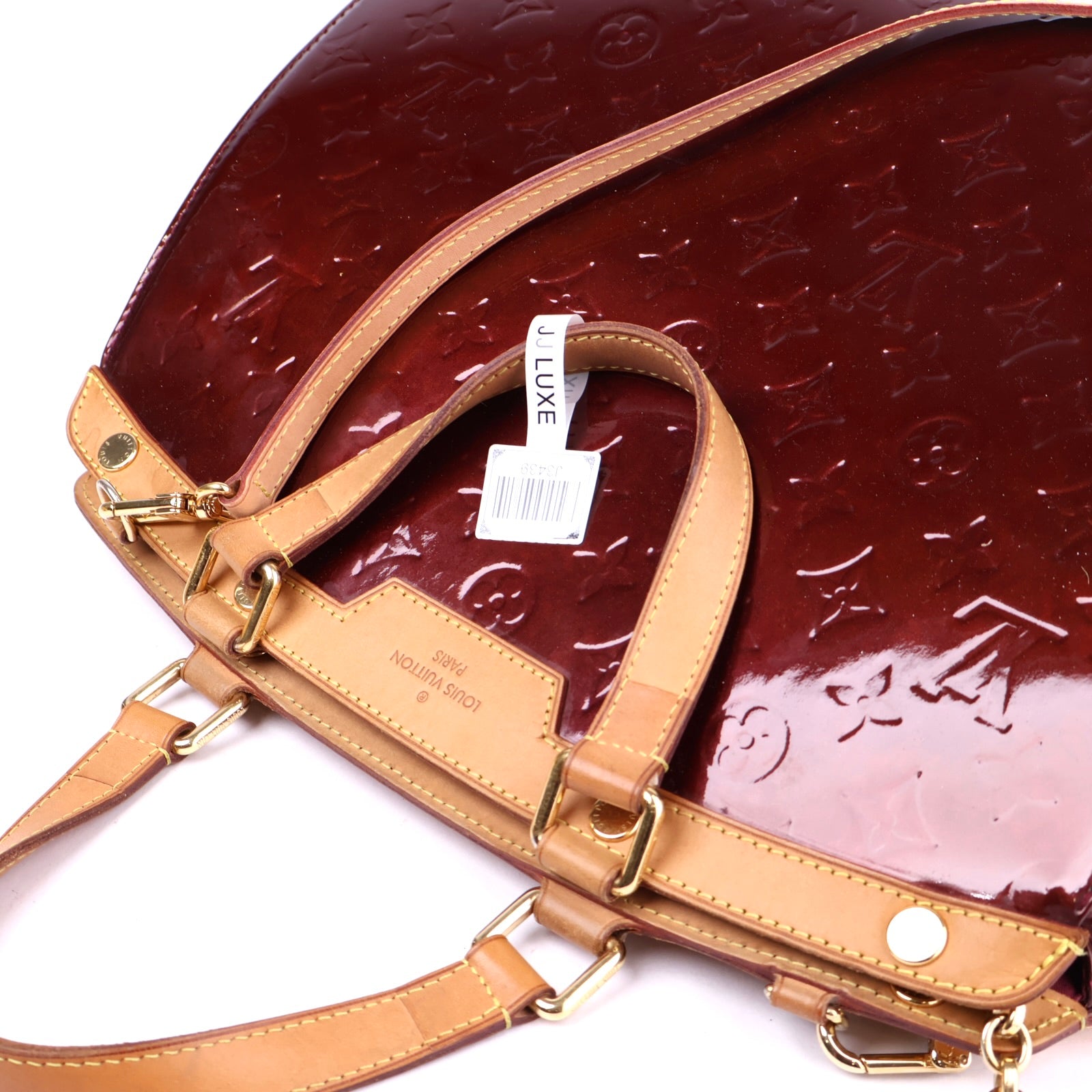 J3439 Louis Vuitton Monogram Embossed Bréa Leather Handbag GM- Pre Owned