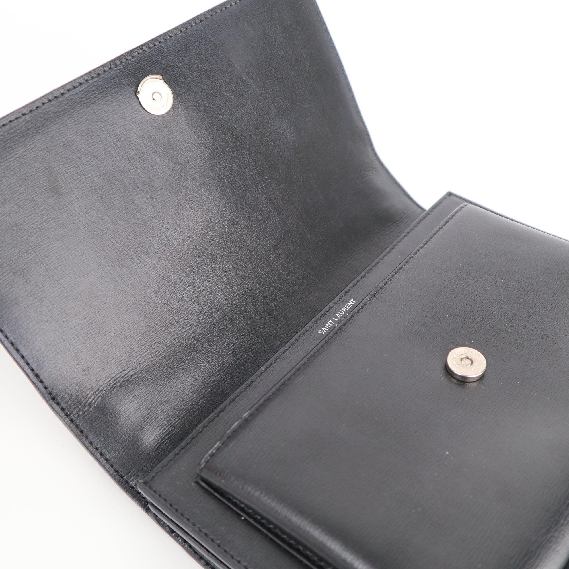 C1968 Saint Laurent Crossbody Bag Sunset Medium | Pre-Owned Excellent Black