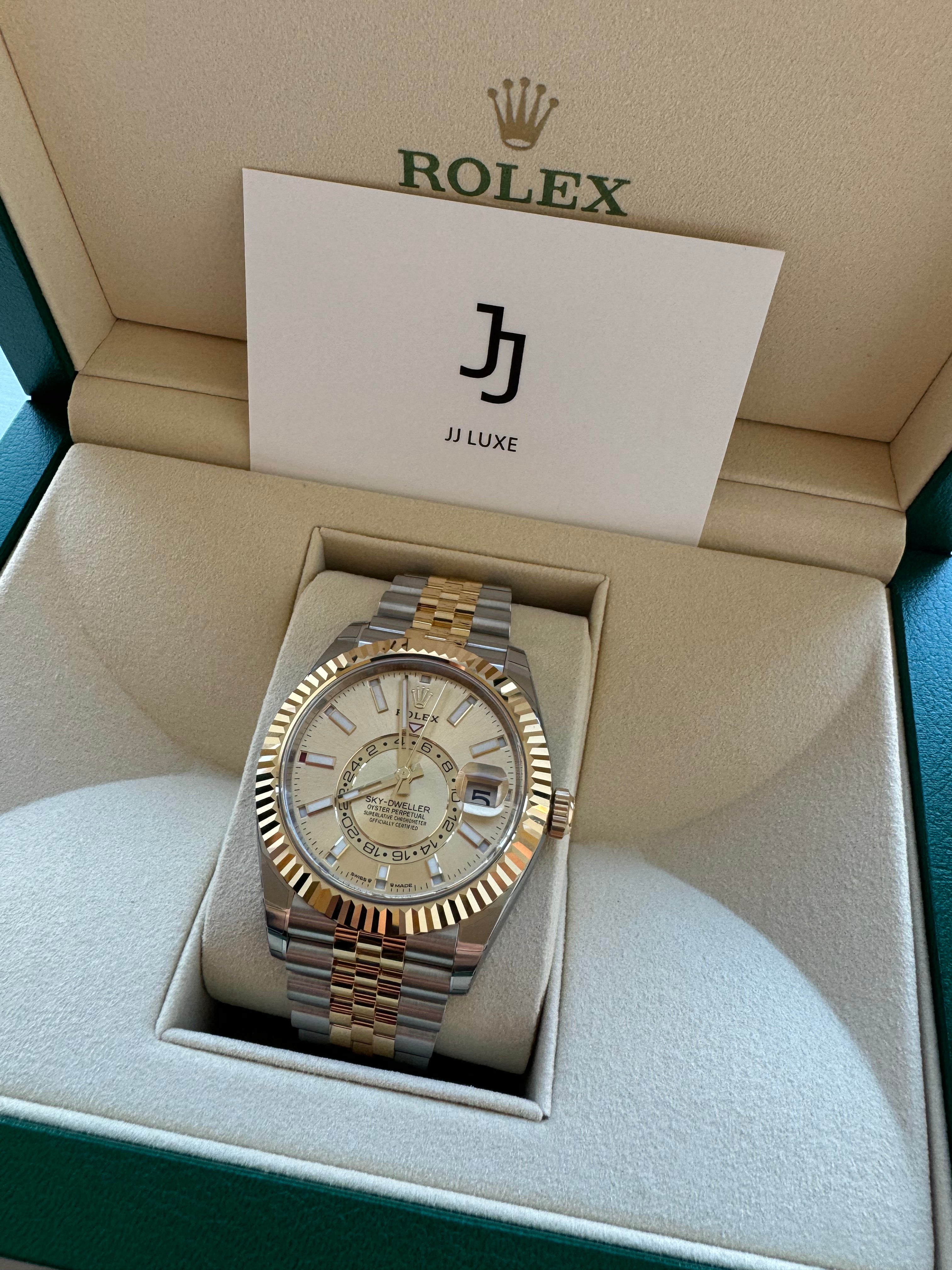 Rolex Sky-Dweller 18K Yellow Gold Jubilee 42mm 336933