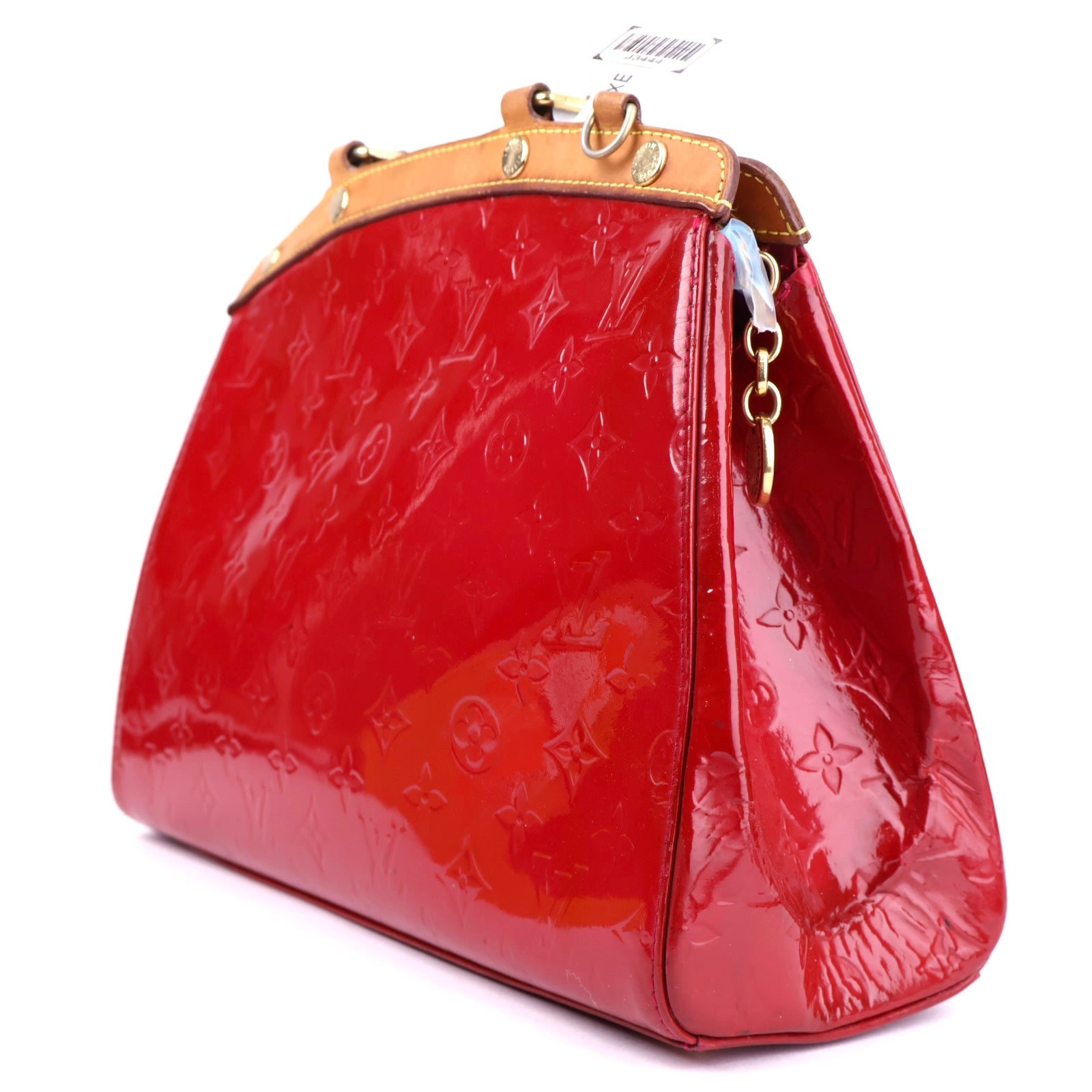 J3444 Louis Vuitton Vernis Brea MM Pomme D'amour- Pre Owned