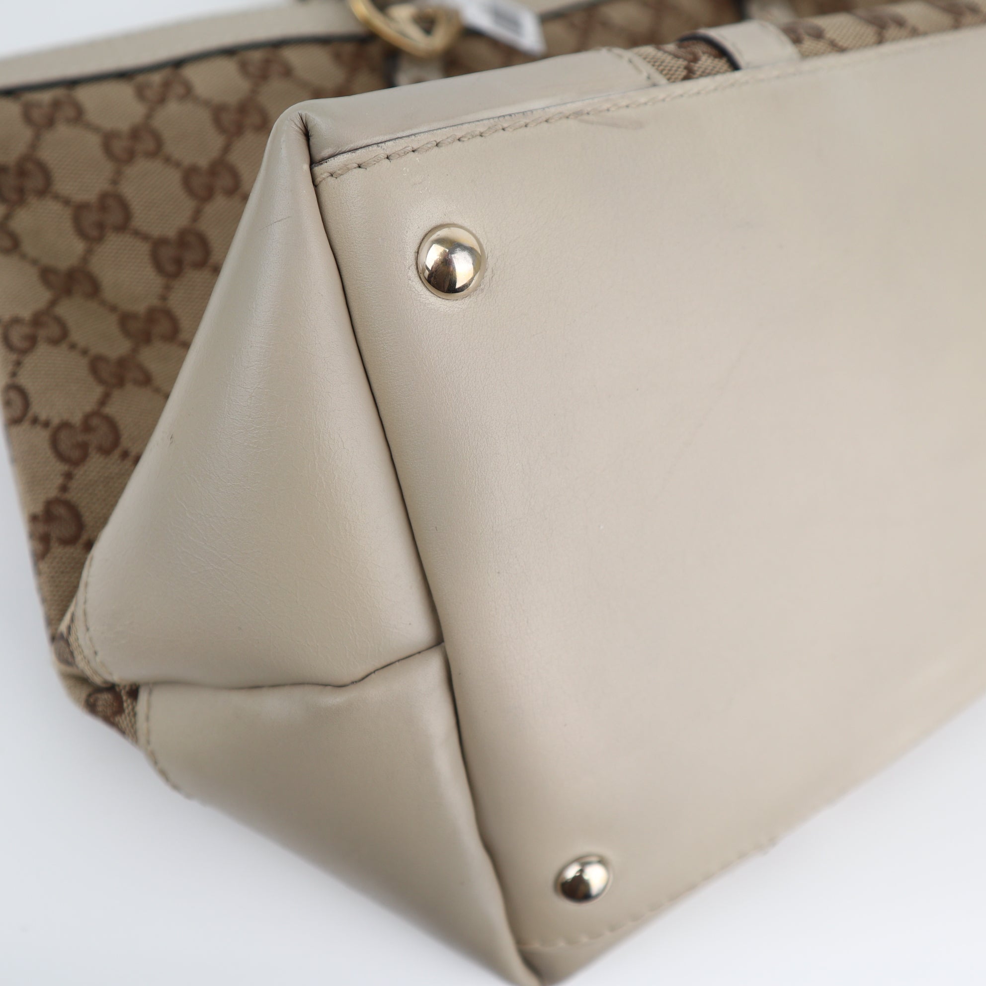 C1975 Gucci Top Handle Bag GG Lovely Heart | Pre-Owned Excellent Canvas GG Monogram