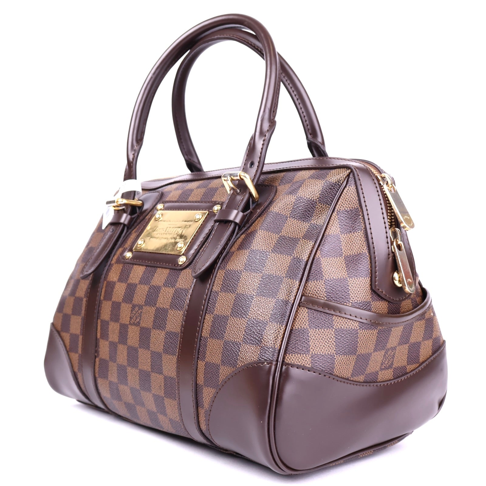 J3743 Louis Vuitton Berkeley Handbag Damier Shoulder Bag- Pre Owned