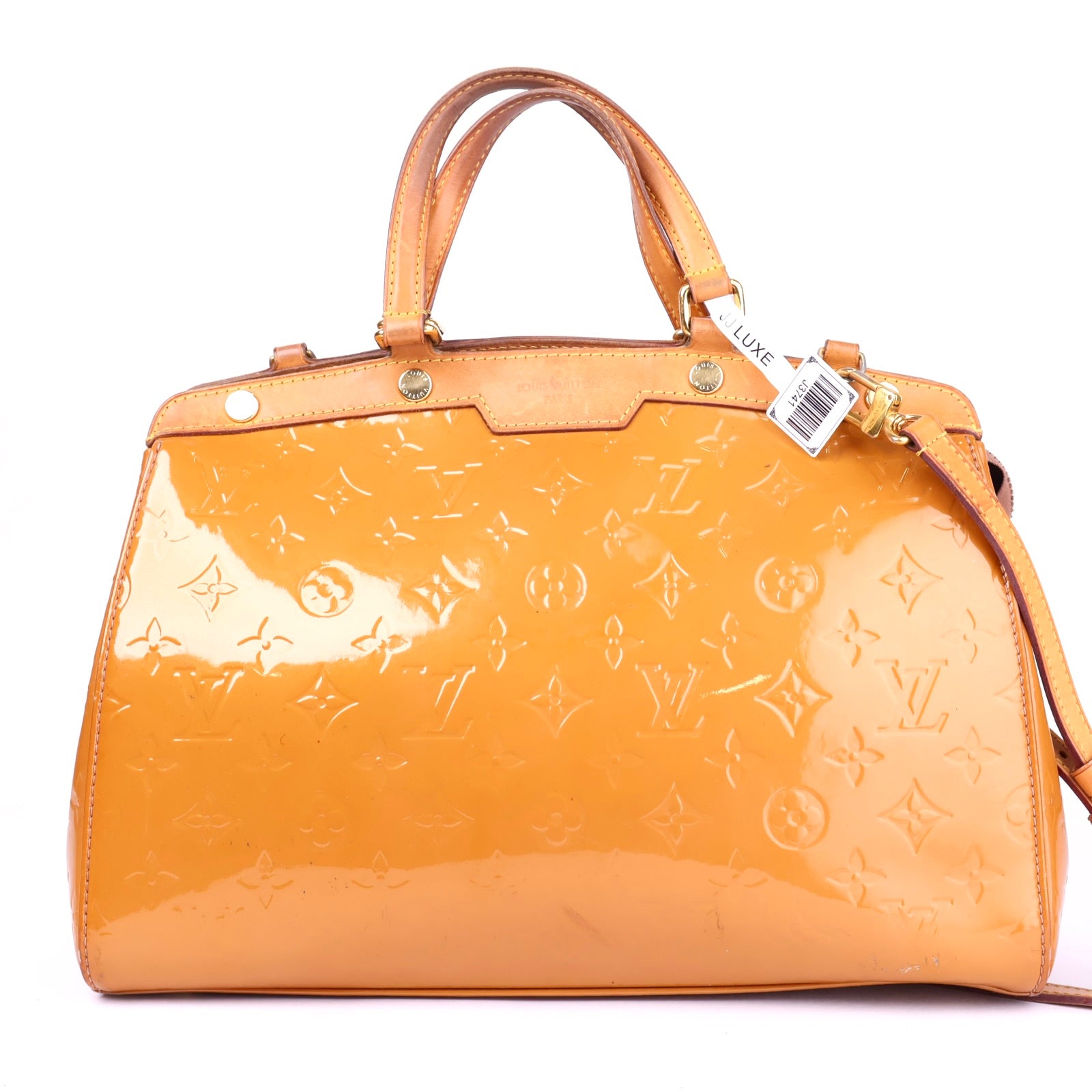 J3741 Louis Vuitton Monogram Vernis Brea MM Satchel- Pre Owned