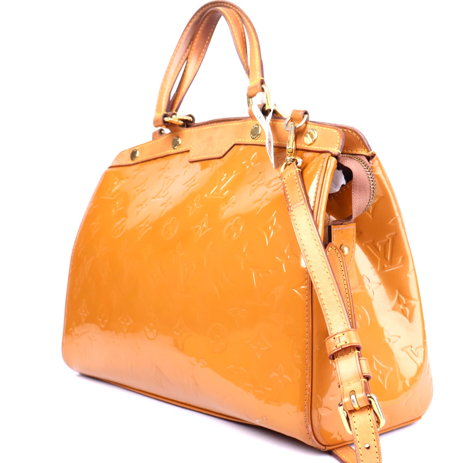 J3741 Louis Vuitton Monogram Vernis Brea MM Satchel- Pre Owned