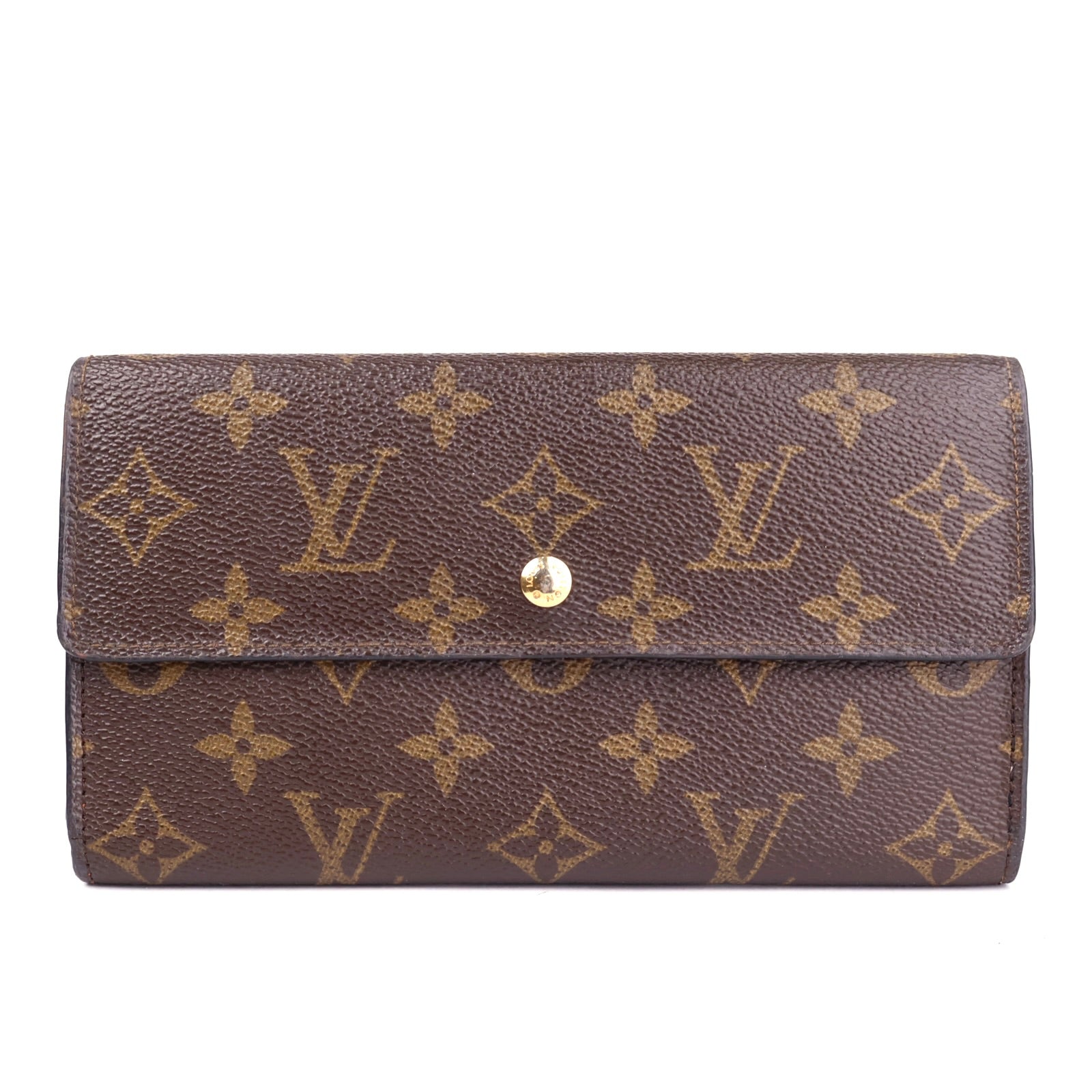 J1682 Louis Vuitton Monogram Canvas Sarah Wallet- Pre Owned
