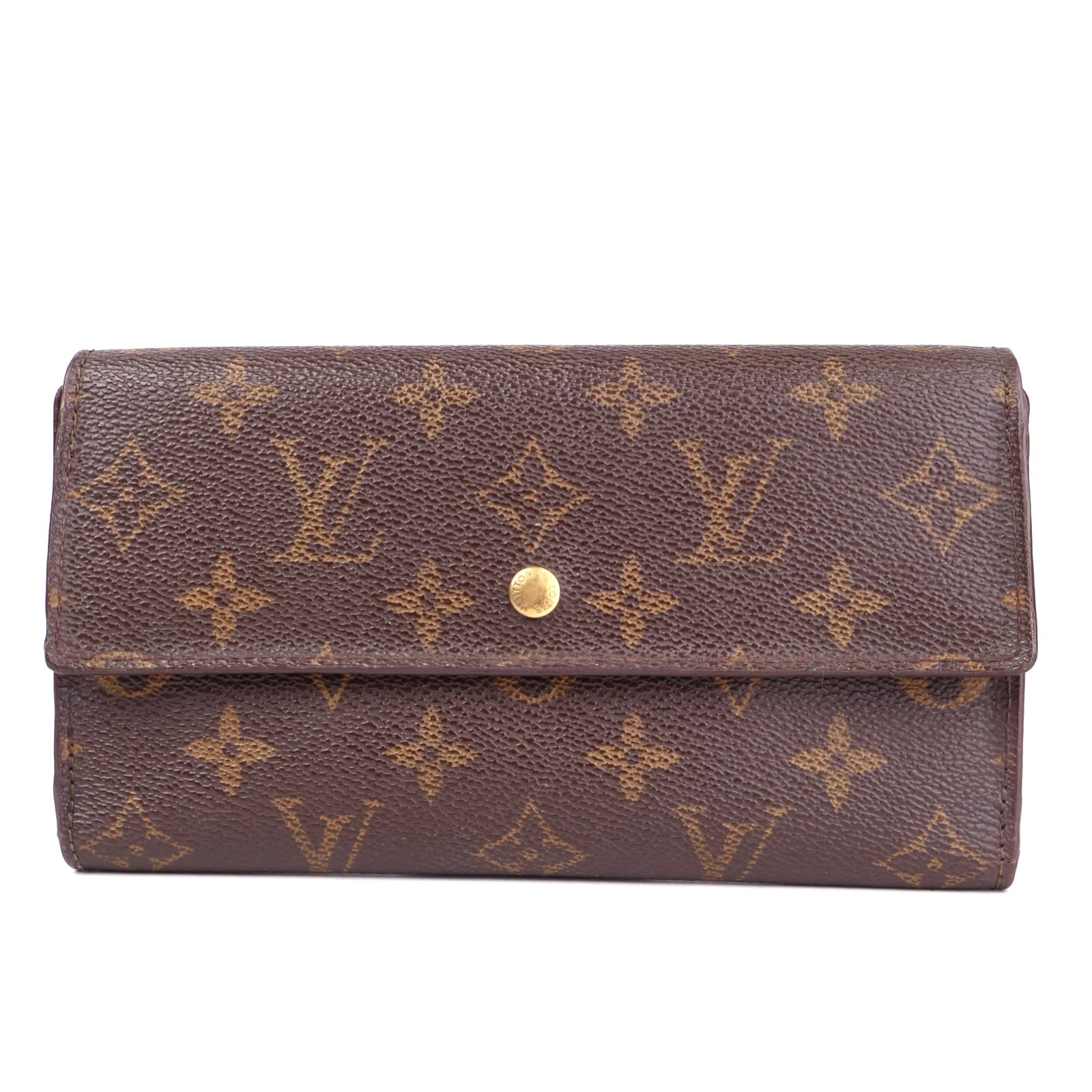 J1683 Louis Vuitton Monogram Canvas Sarah Wallet- Pre Owned