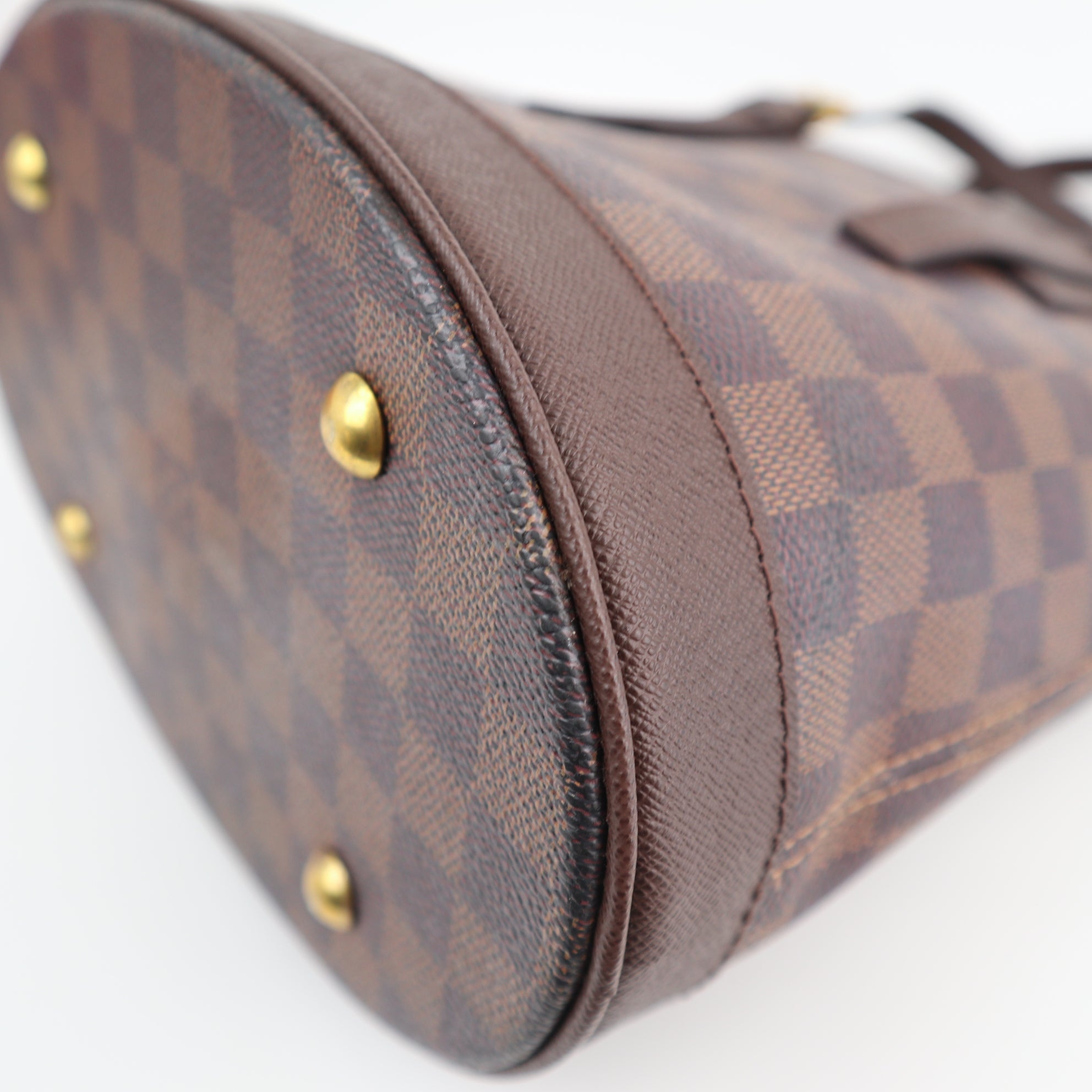 C2021R Louis Vuitton Bucket Bag Marais Bucket | Pre-Owned Excellent Brown Coated canvas Damier Ebene