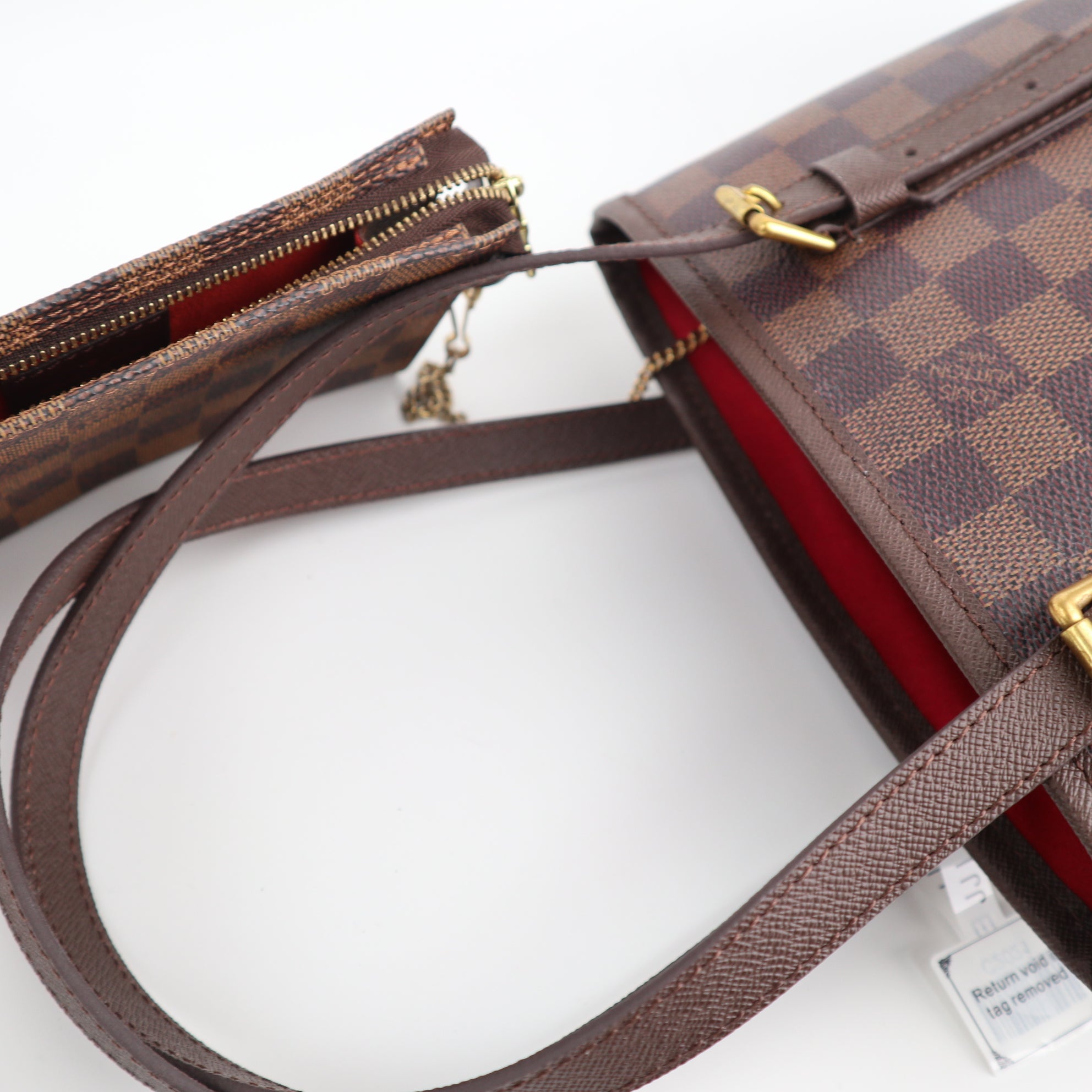C2021R Louis Vuitton Bucket Bag Marais Bucket | Pre-Owned Excellent Brown Coated canvas Damier Ebene