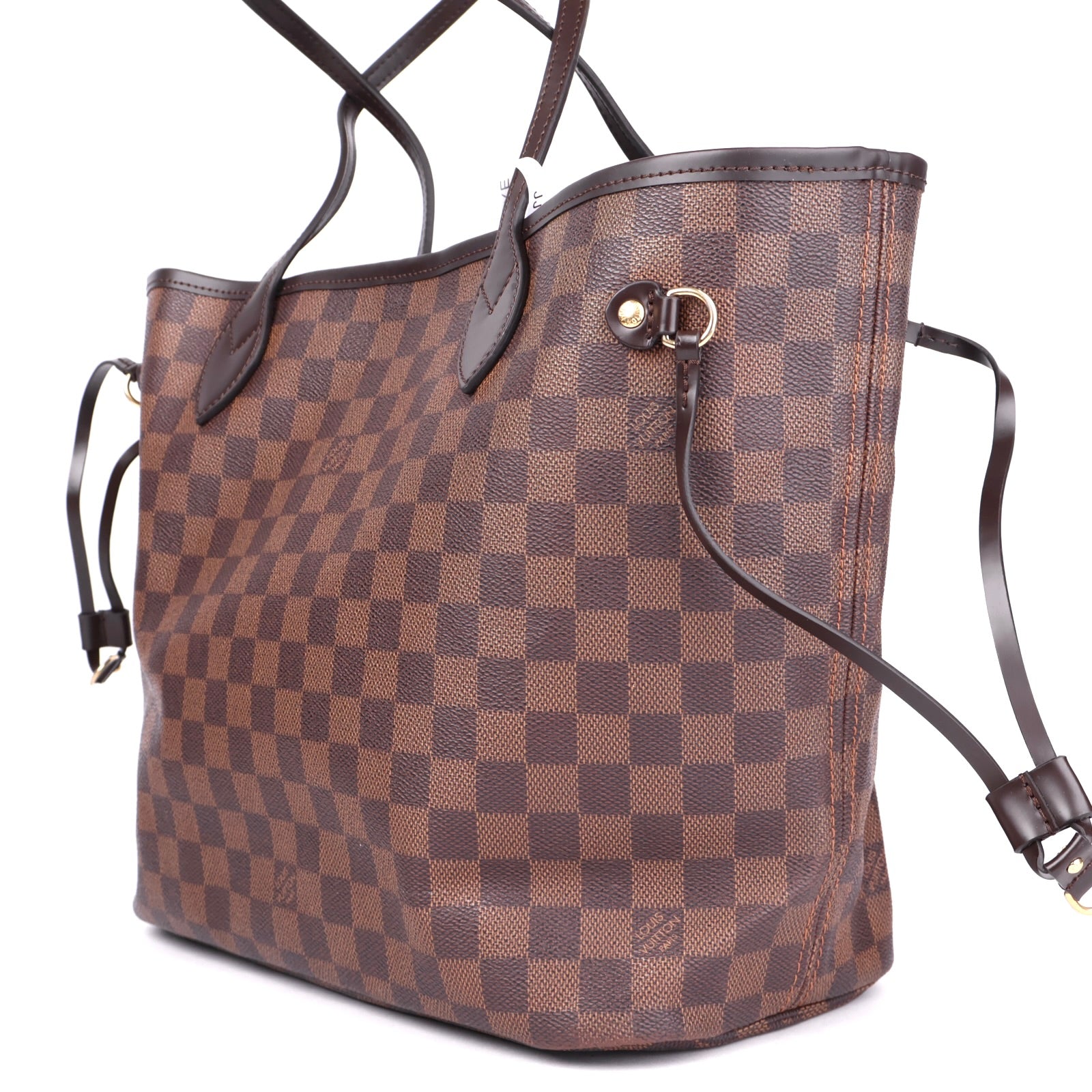 J3476 Louis Vuitton Damier Ebene Canvas Neverfull Shoulder Bag- Pre Owned
