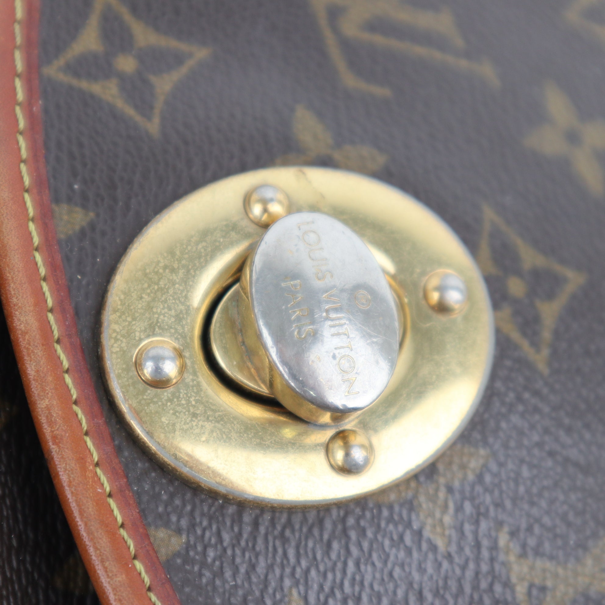 C1928 Louis Vuitton Shoulder Bag Monogram Canvas Tulum GM | Pre-Owned Very Good Brown Canvas Monogram