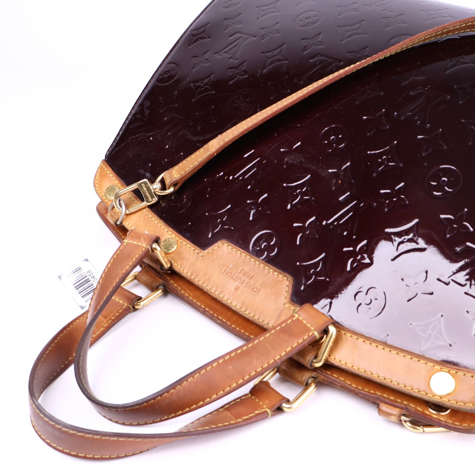 J3458 Louis Vuitton Amarante Monogram Vernis Brea GM Bag- Pre Owned
