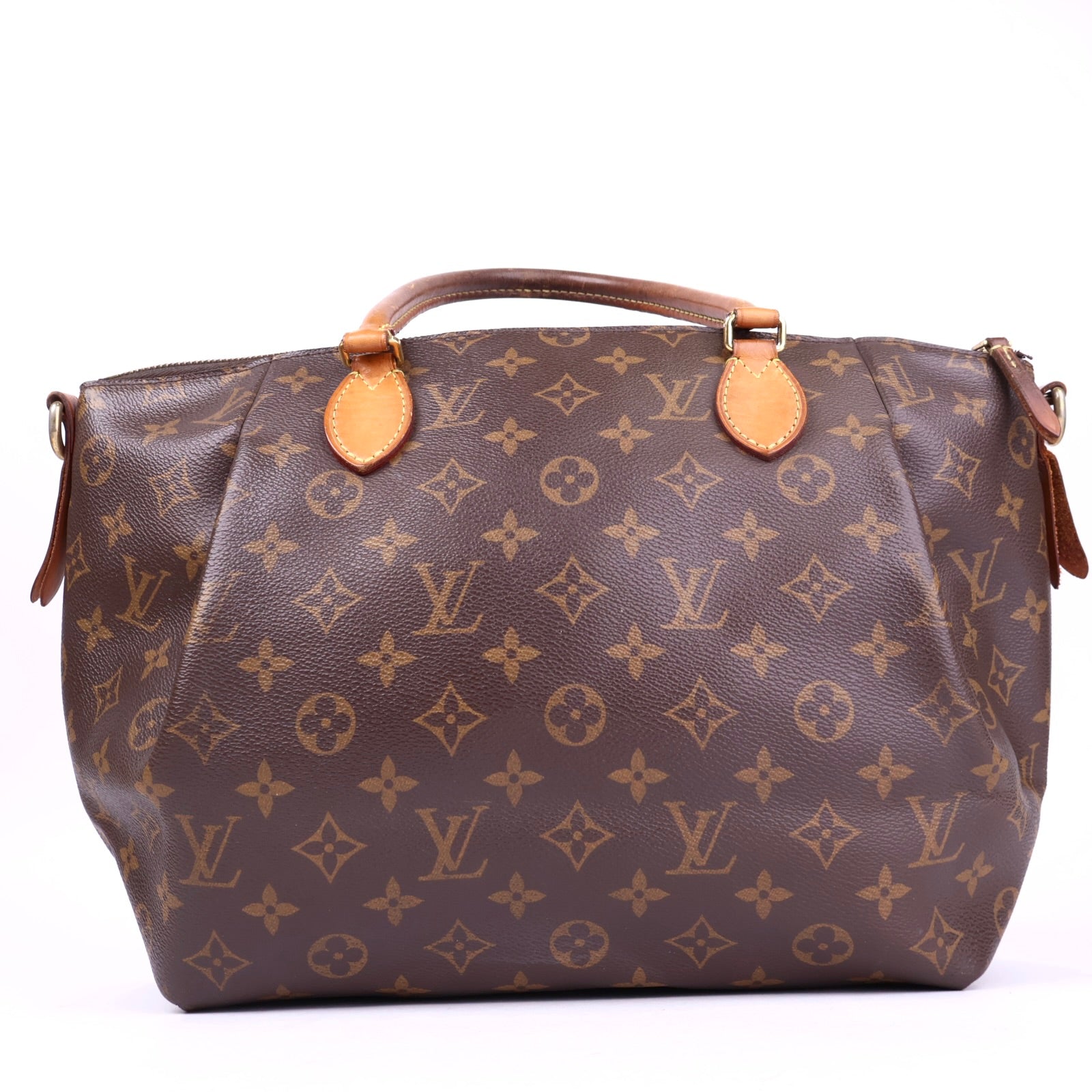 J3467 Louis Vuitton Brown Monogram Canvas Turenne MM Bag- Pre Owned