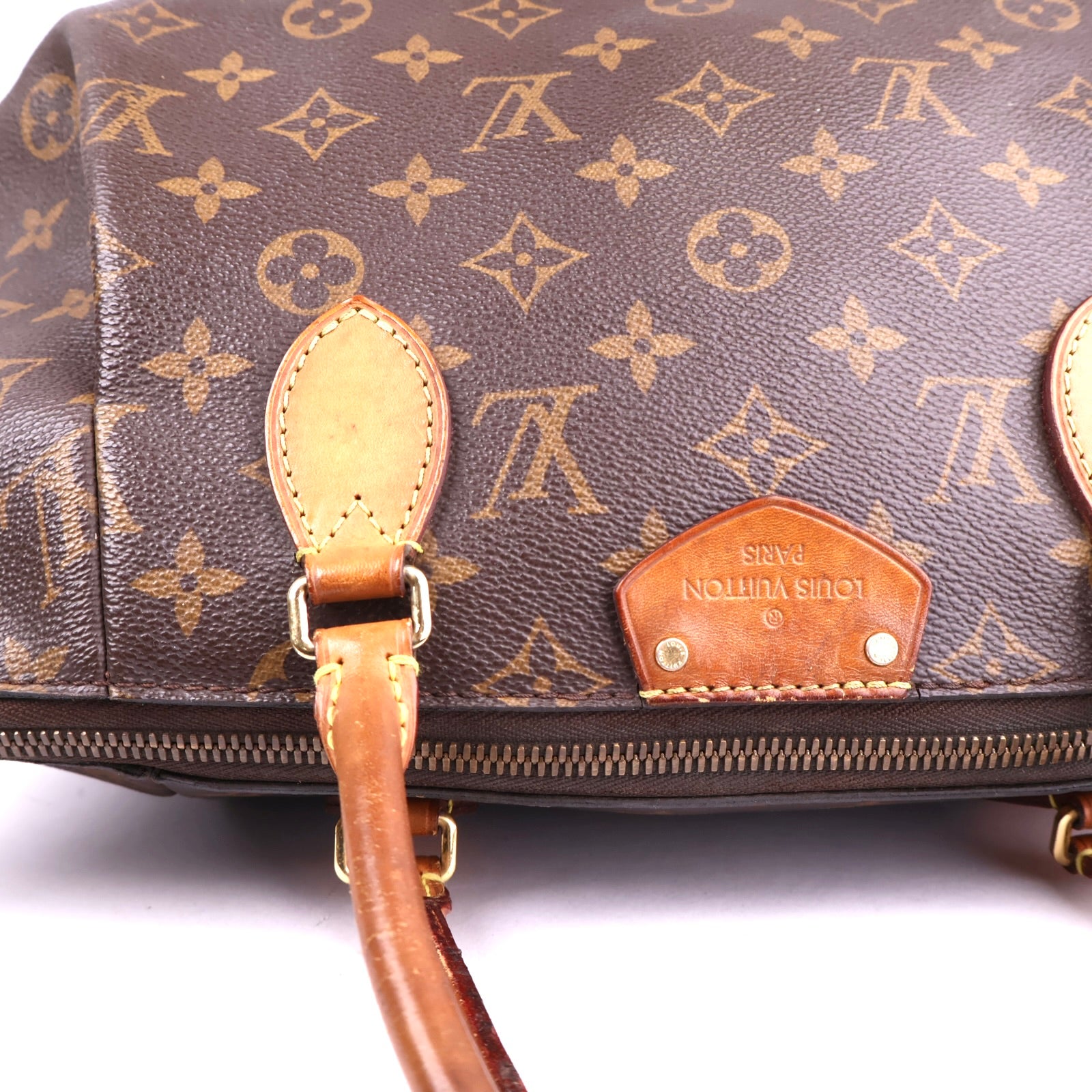 J3467 Louis Vuitton Brown Monogram Canvas Turenne MM Bag- Pre Owned