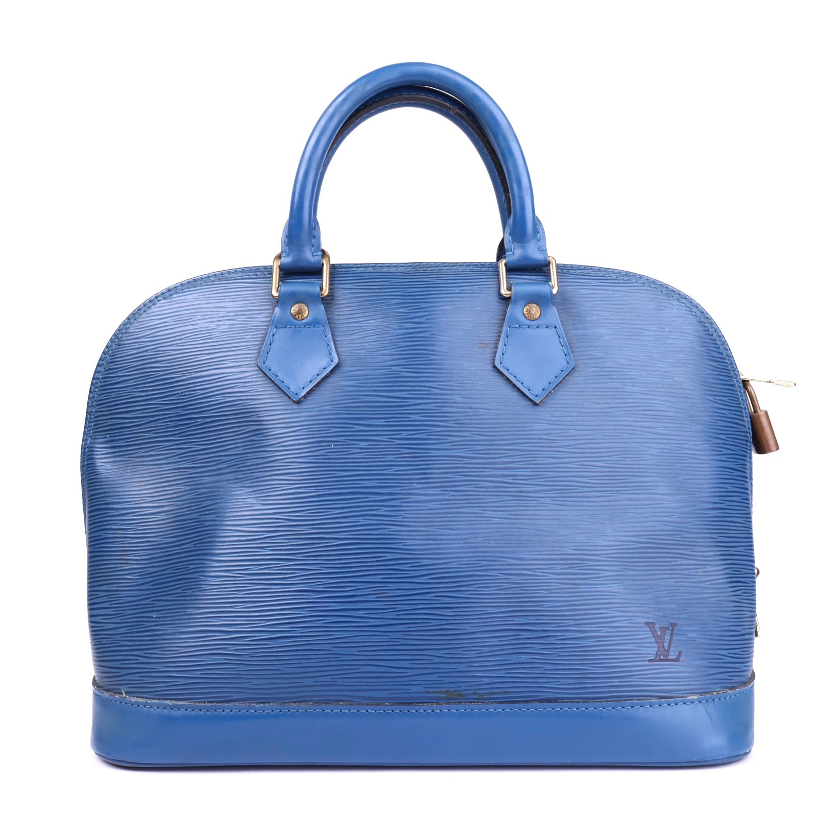 J3449 Louis Vuitton Alma Epi Blu Toledo PM- Pre Owned