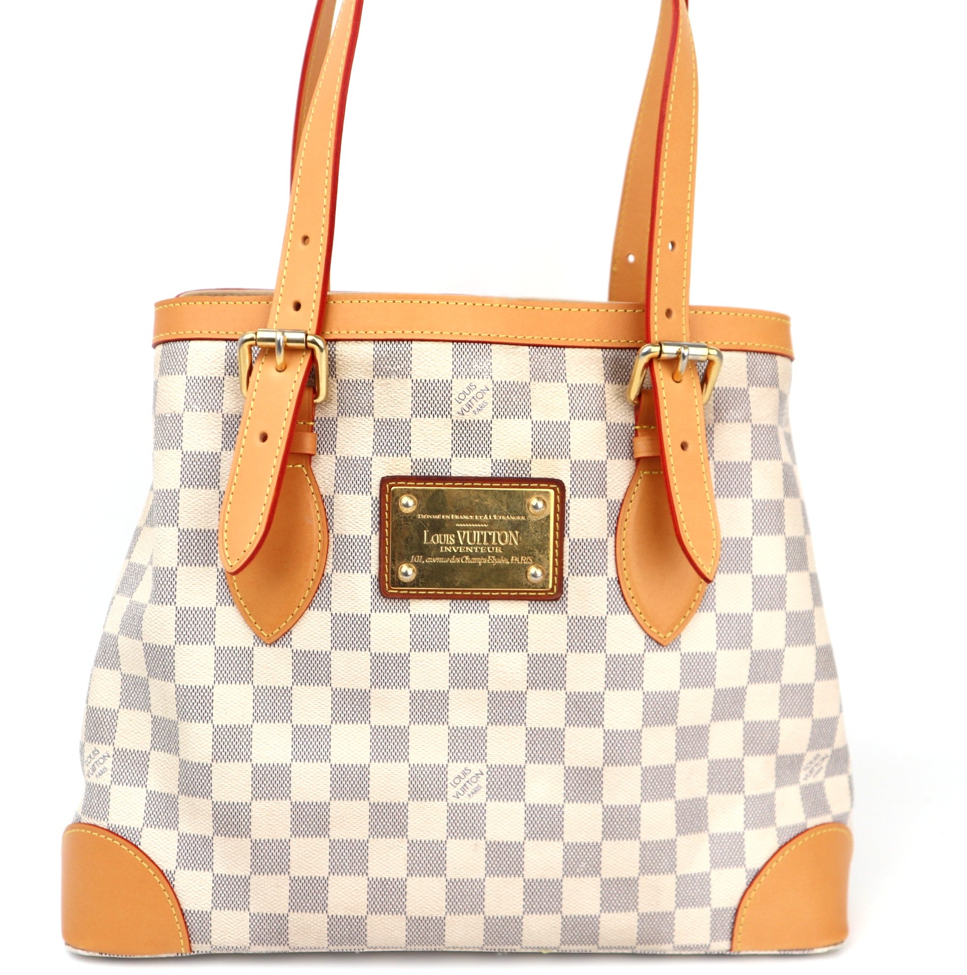 C1323R Louis Vuitton Damier Azur Hampstead MM shoulder bag-Pre Owned