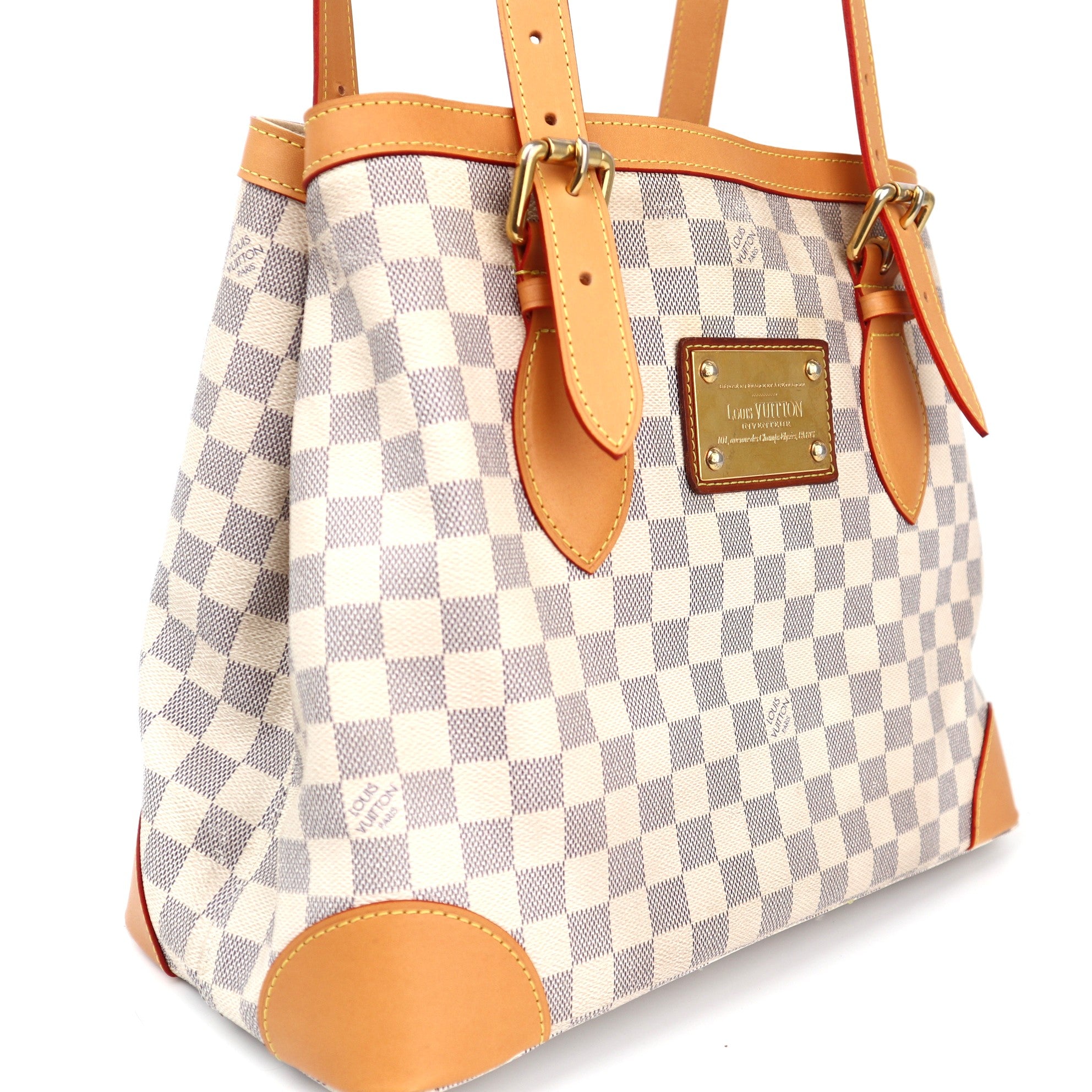 C1323R Louis Vuitton Damier Azur Hampstead MM shoulder bag-Pre Owned