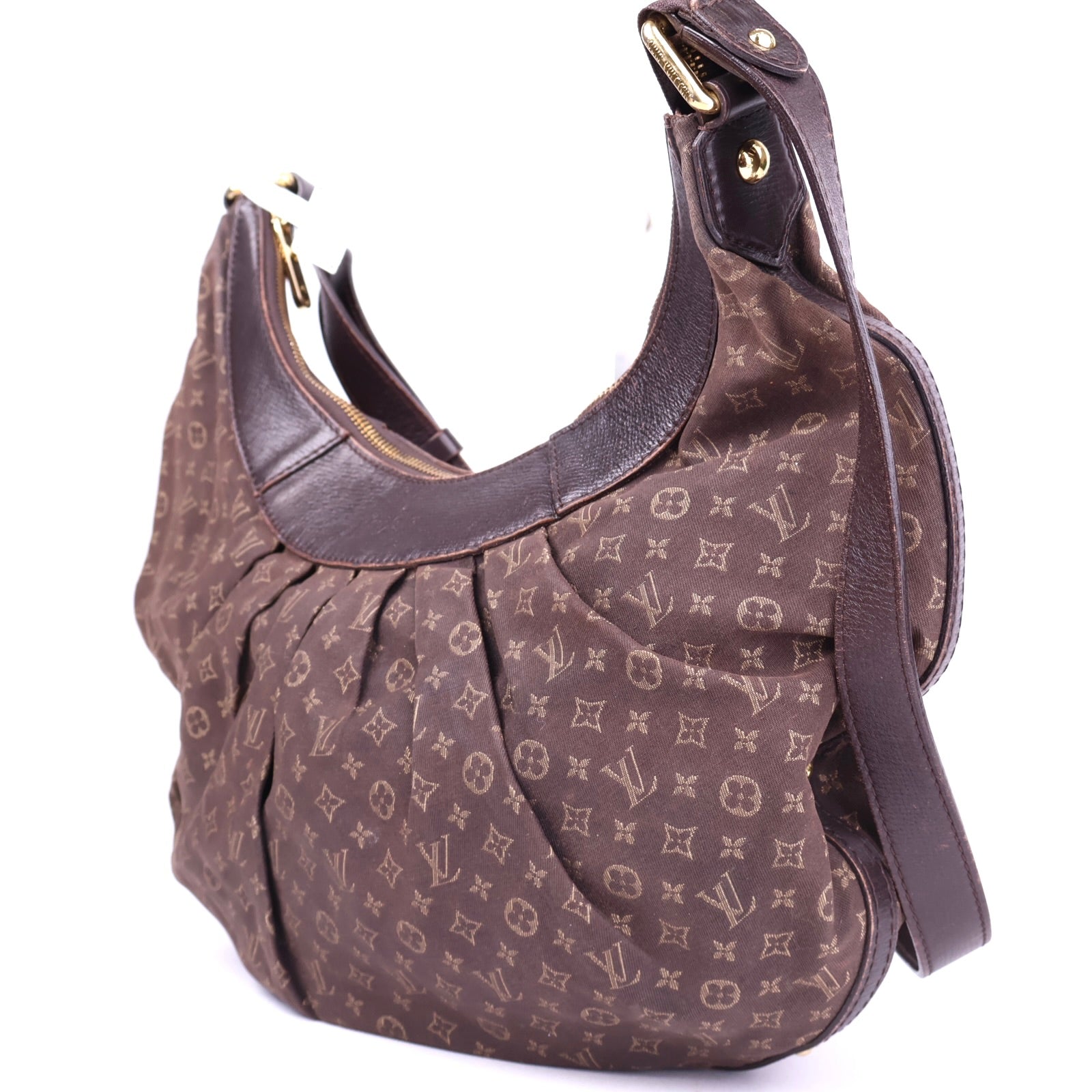 J2035 Louis Vuitton Monogram Idylle Canvas Hobo Bag Brown- Pre Owned