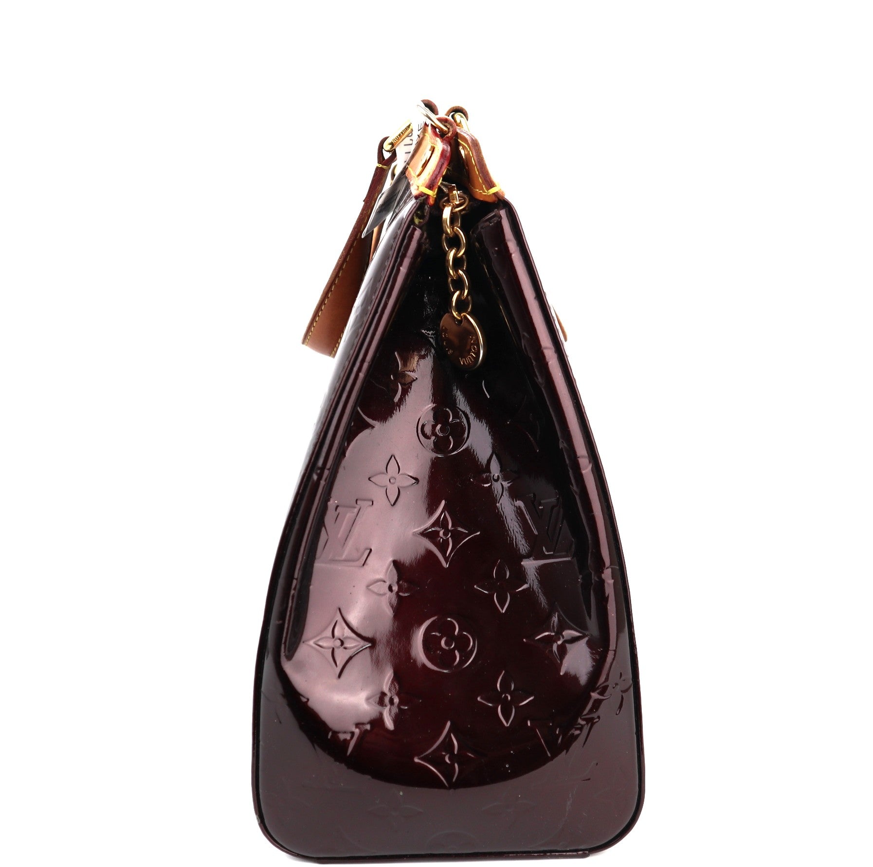 C1329 Louis Vuitton Amarante Monogram Vernis Brea GM Bag-Pre Owned
