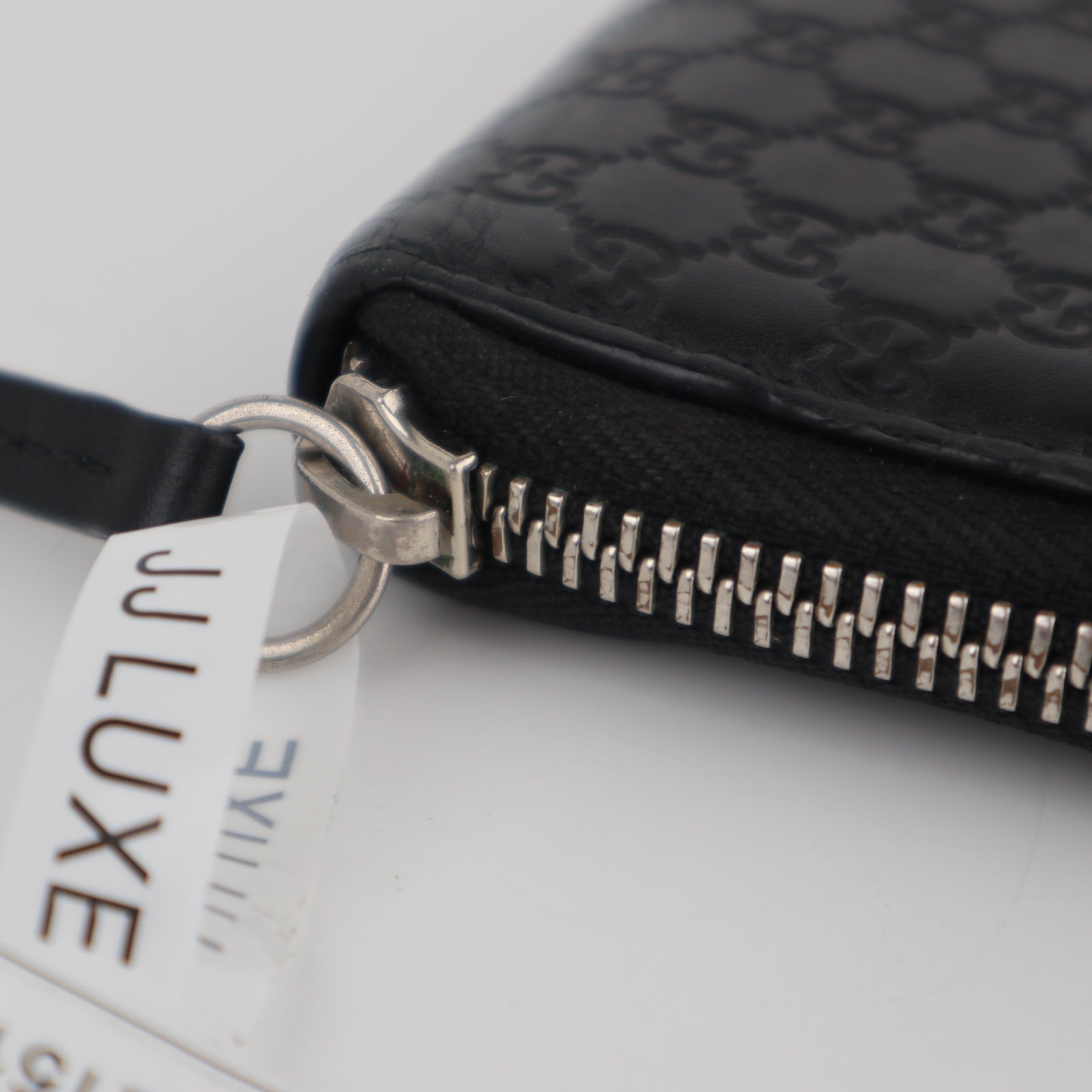 C2151 Gucci Wallet Imprime Monogram GG Zip Around Wallet Black | Pre-Owned Very Good Black Monogram