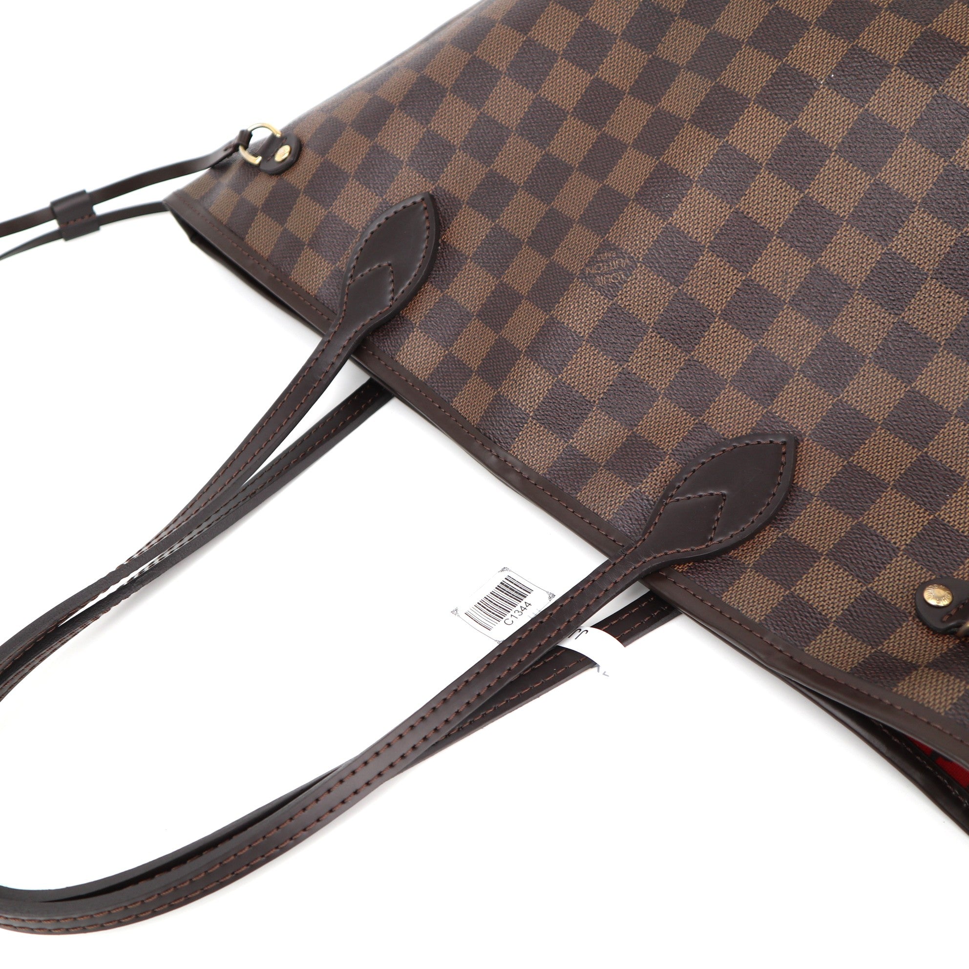C1344R Louis Vuitton Neverfull MM Damier Ebene-Pre Owned