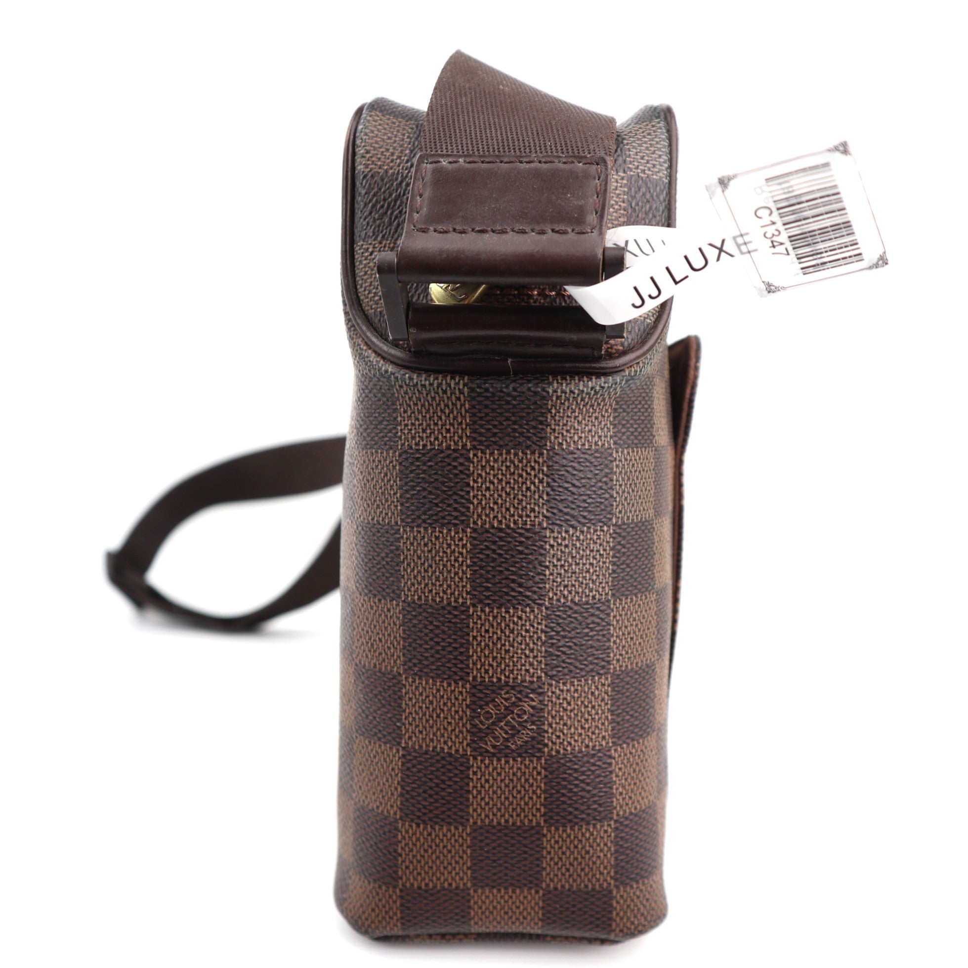 C1347 Louis Vuitton Damier Ebene Olav PM Bag-Pre Owned