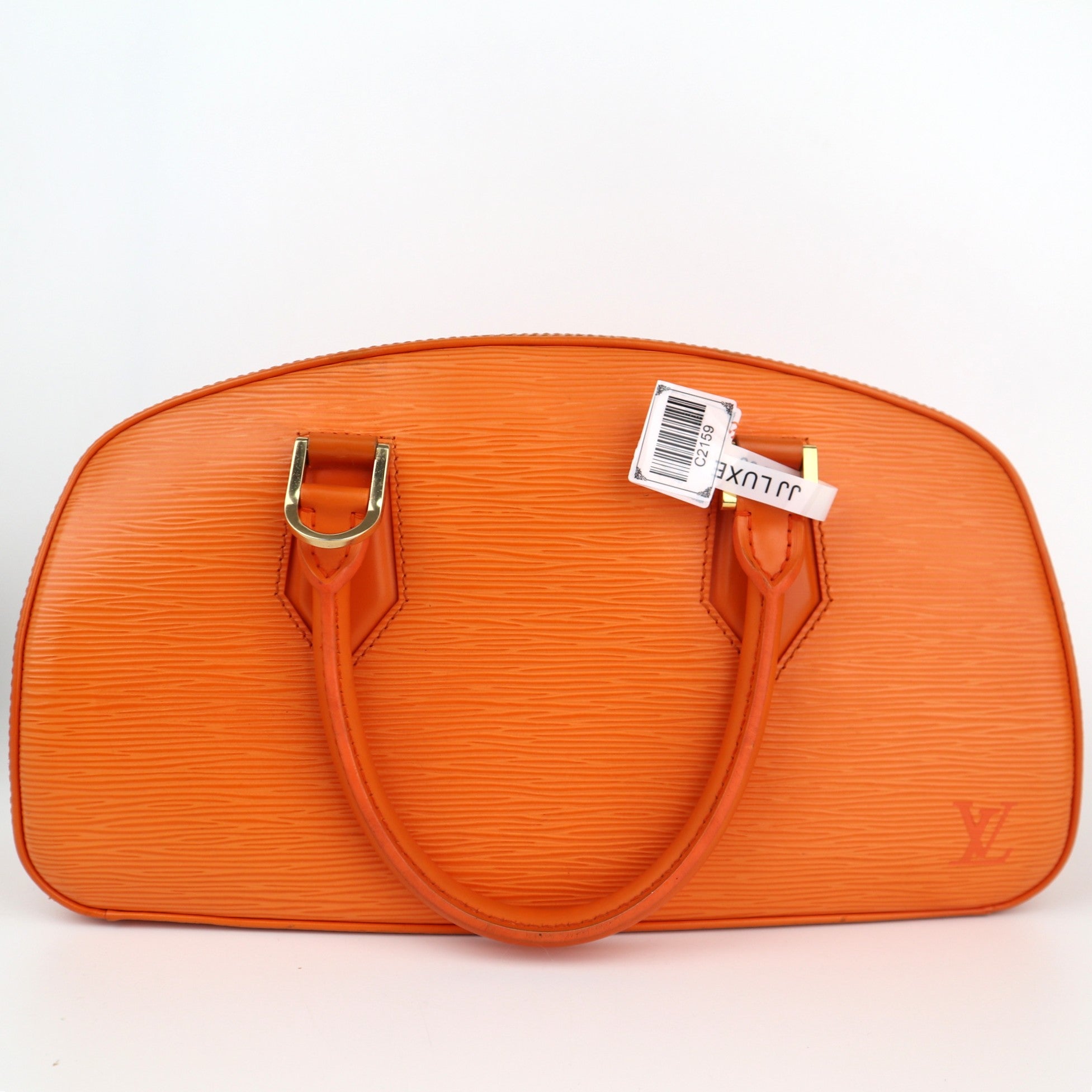 C2159 Louis Vuitton Top Handle Bag Mandarin Epi Leather Jasmine Bag | Pre-Owned Excellent Mandarin Epi Leather