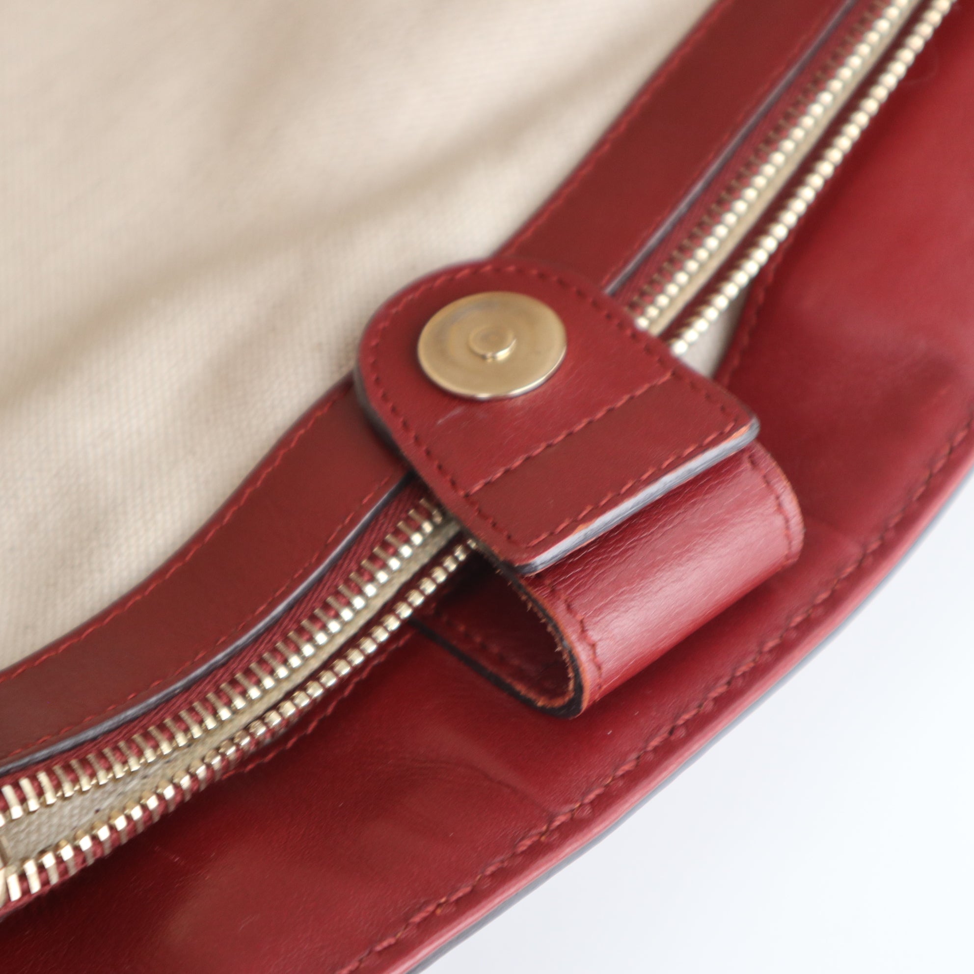 C2161 Gucci Tote Bag Guccissima Sukey Red | Pre-Owned Excellent Red Guccissima