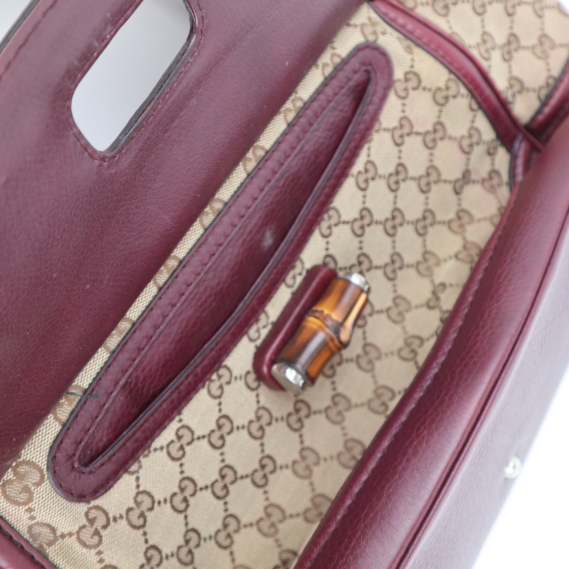 C2173 Gucci Shoulder Bag Bamboo Bella Medium Top Handle Shoulder Bag | Pre-Owned Excellent
