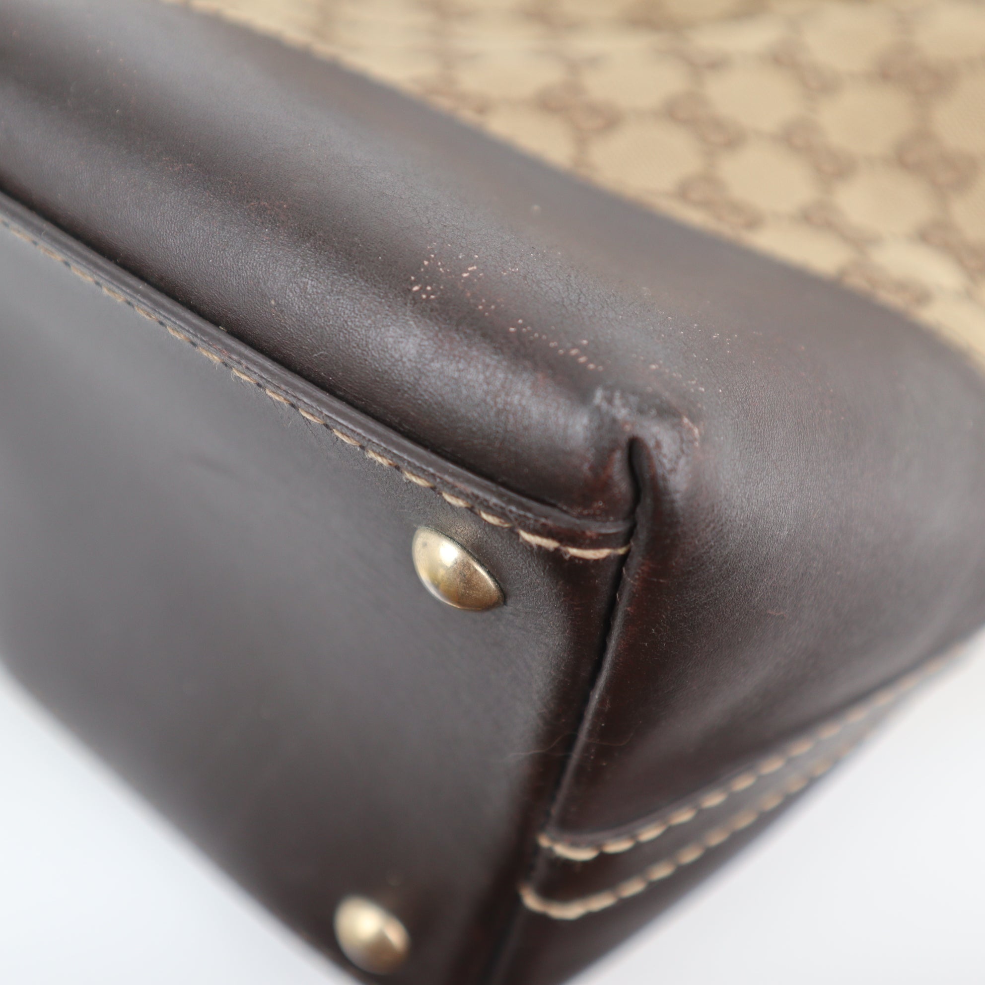 C2174 Gucci Shoulder Bag Monogram Medium Lovely Heart Hobo Bag | Pre-Owned Very Good Brown Monogram