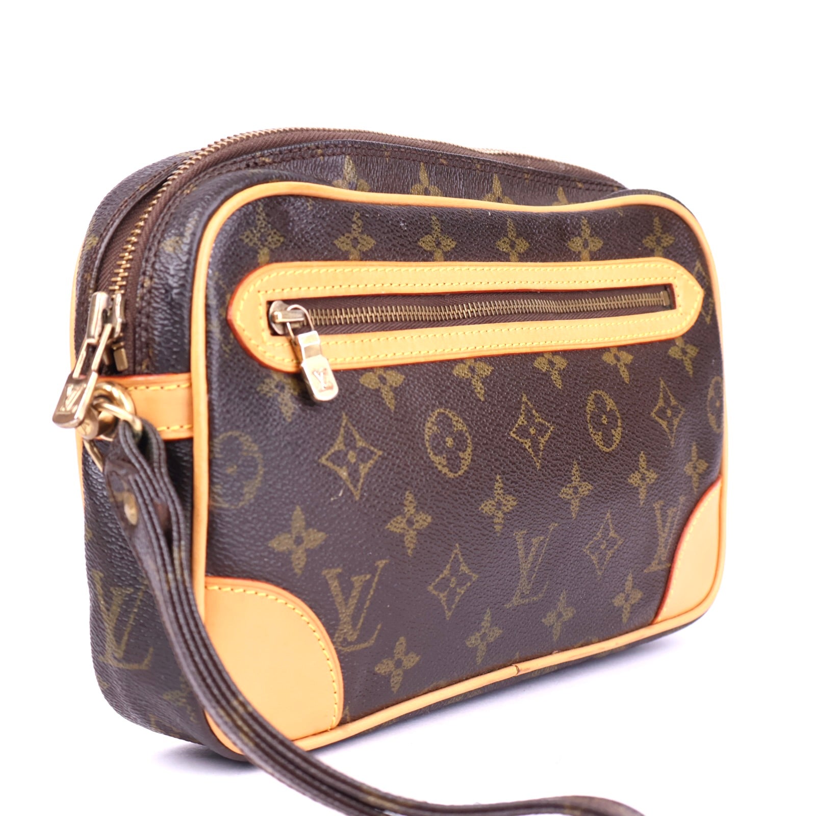 J2082R Louis Vuitton Monogram Canvas Marly Dragonne Clutch Bag- Pre Owned