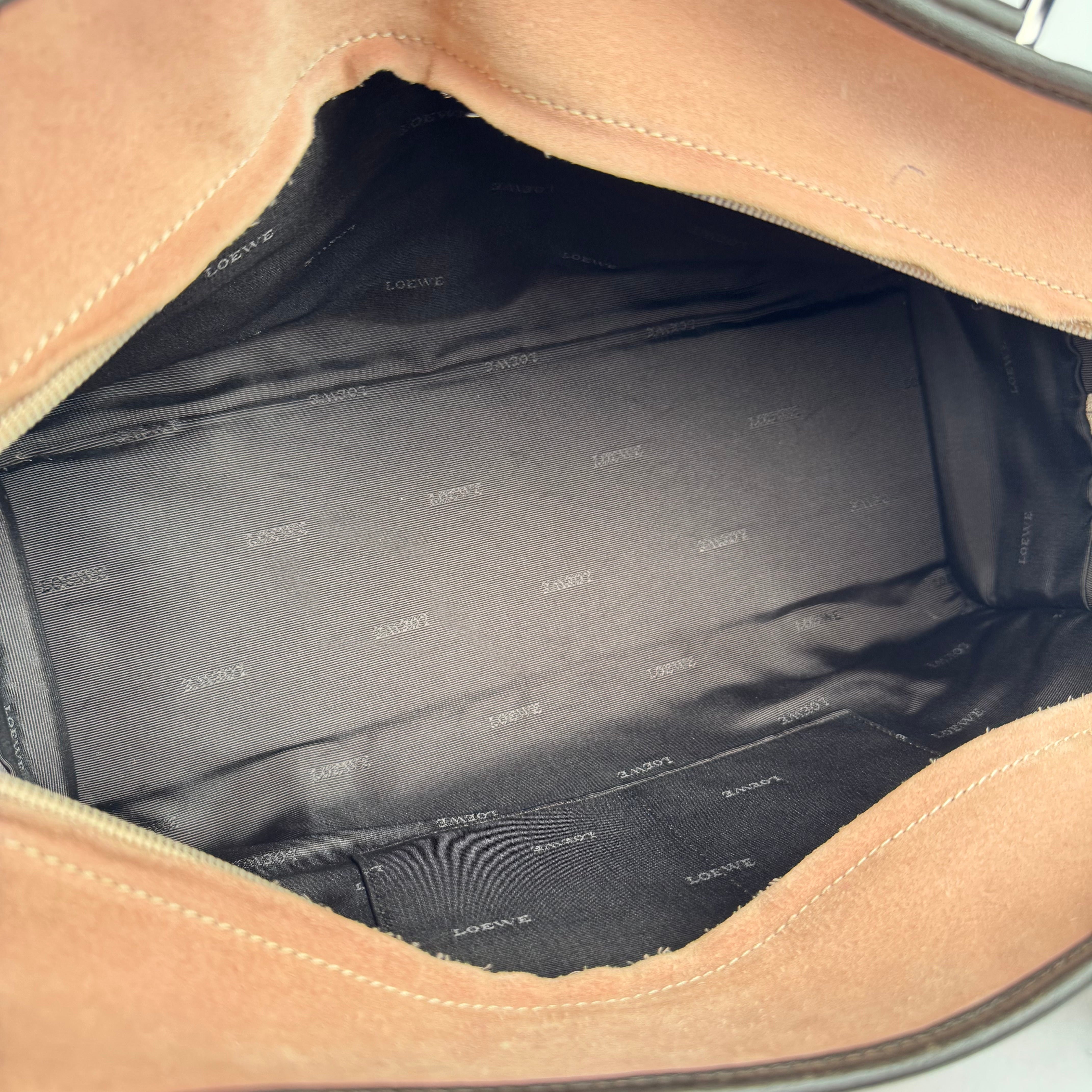 PRE OWNED- Loewe Amazona Bag Stitched Suede 28