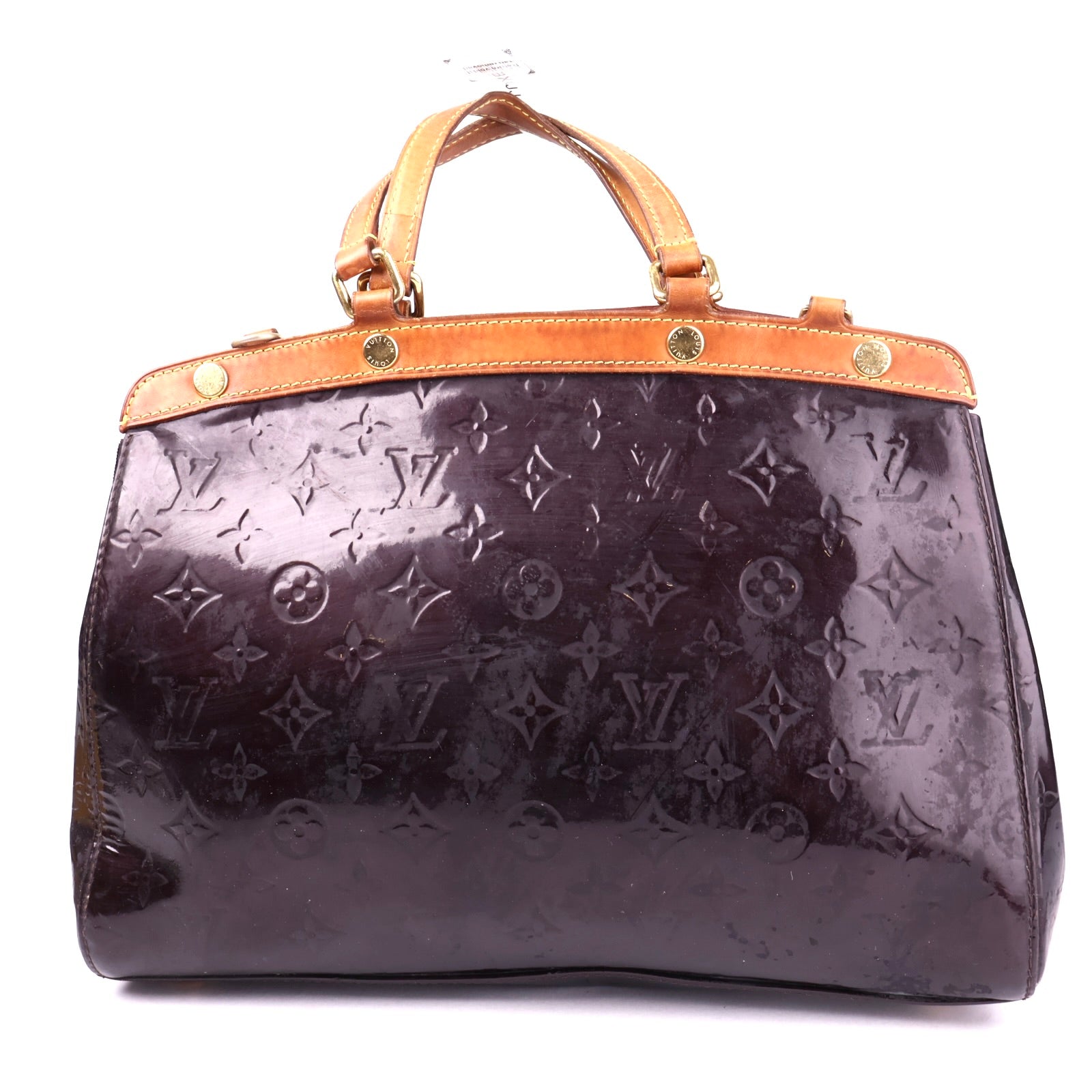 J3397 Louis Vuitton Amarante Monogram Vernis Brea MM Bag- Pre Owned
