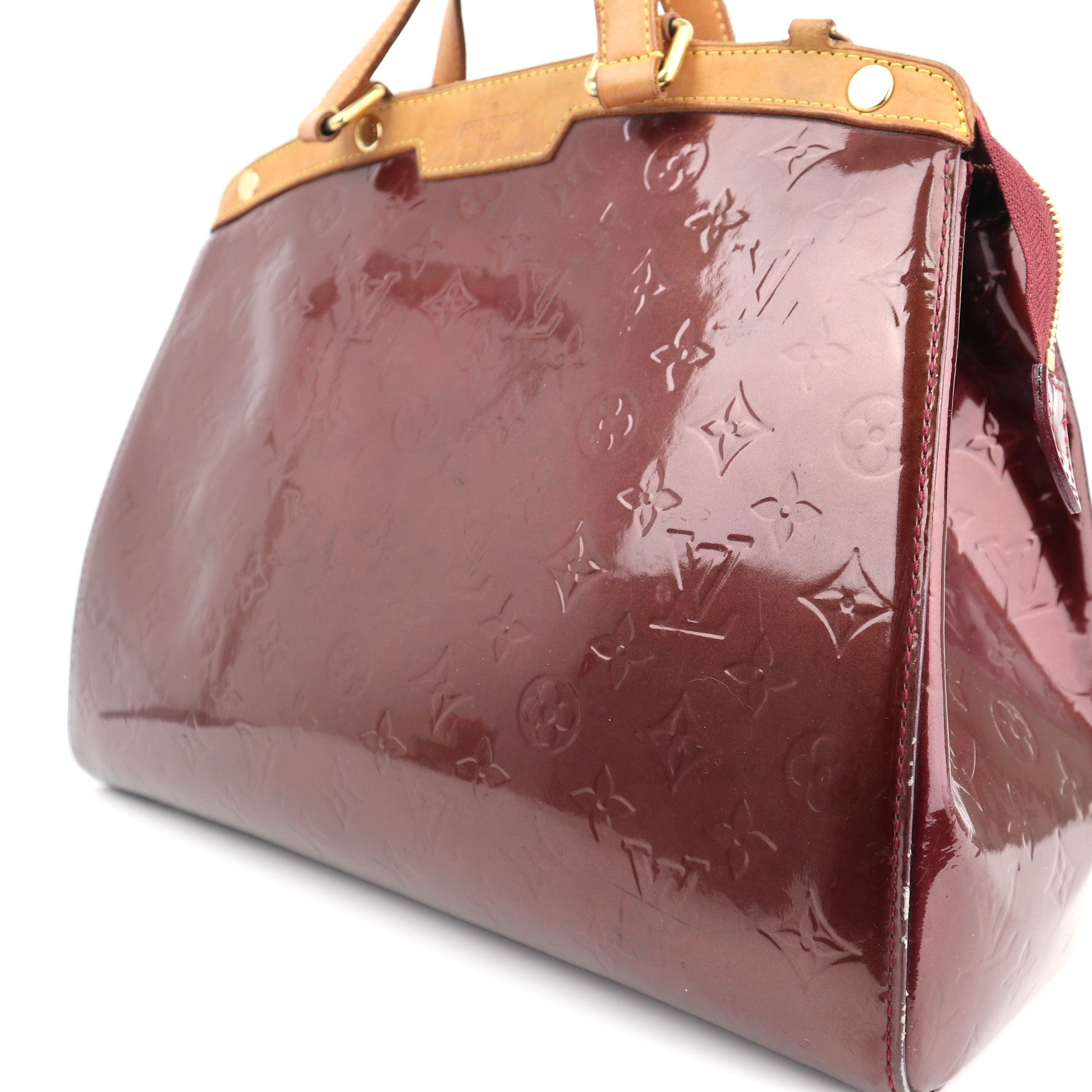 C1423 Louis Vuitton Brea Rouge Fauviste Monogram Vernis GM-Pre Owned