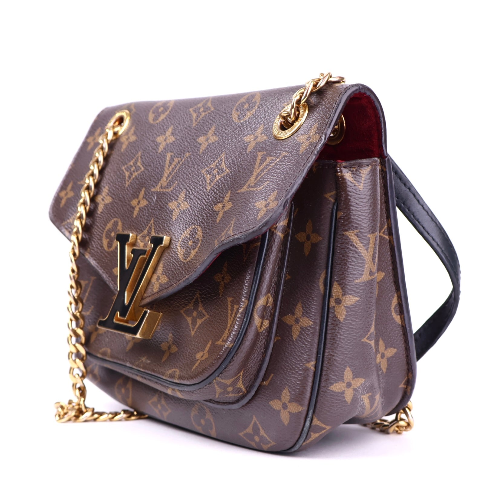 J3387 Louis Vuitton Passy Handbag Monogram Canvas Crossbody Bag- Pre Owned
